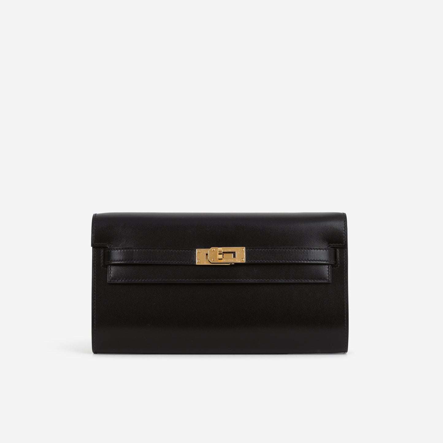 Hermès Kelly To Go Wallet - Black Box Calf | Gold Hardware