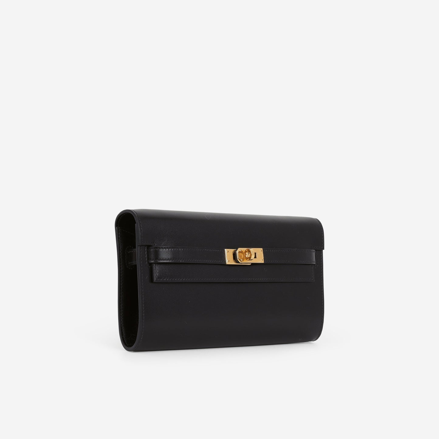 Hermès Kelly To Go Wallet - Black Box Calf | Gold Hardware