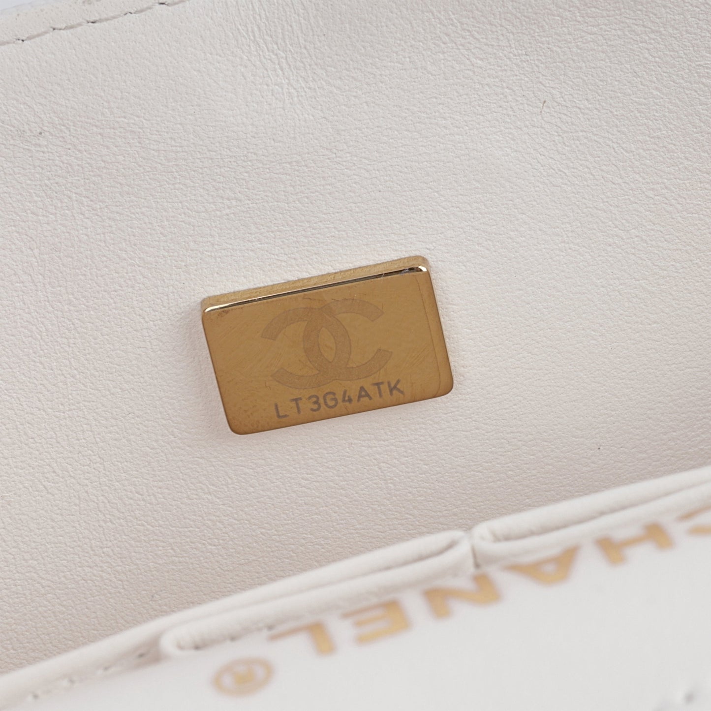Chanel Small Classic Flap - White Caviar | Champagne Gold Hardware