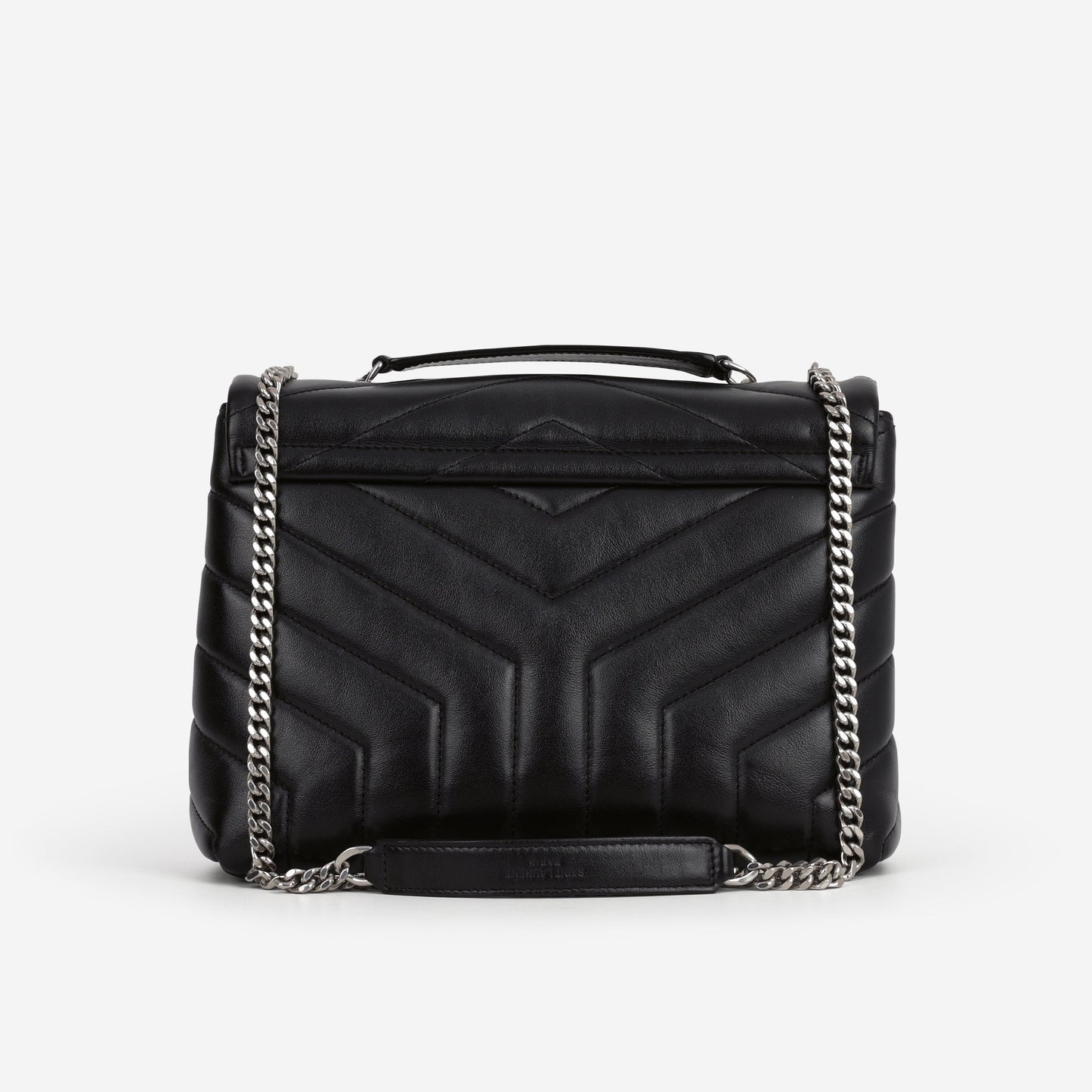 Saint Laurent Small Loulou - Black Calfskin | Silver Hardware