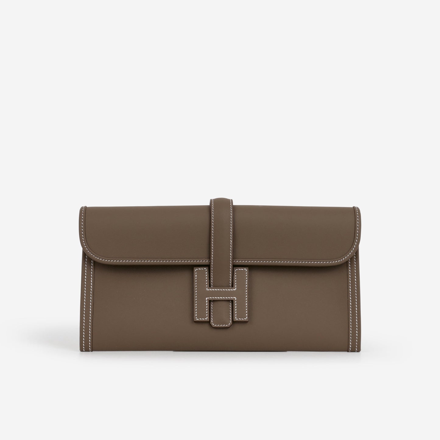 Hermès Jige Elan 29 Clutch - Etoupe Swift
