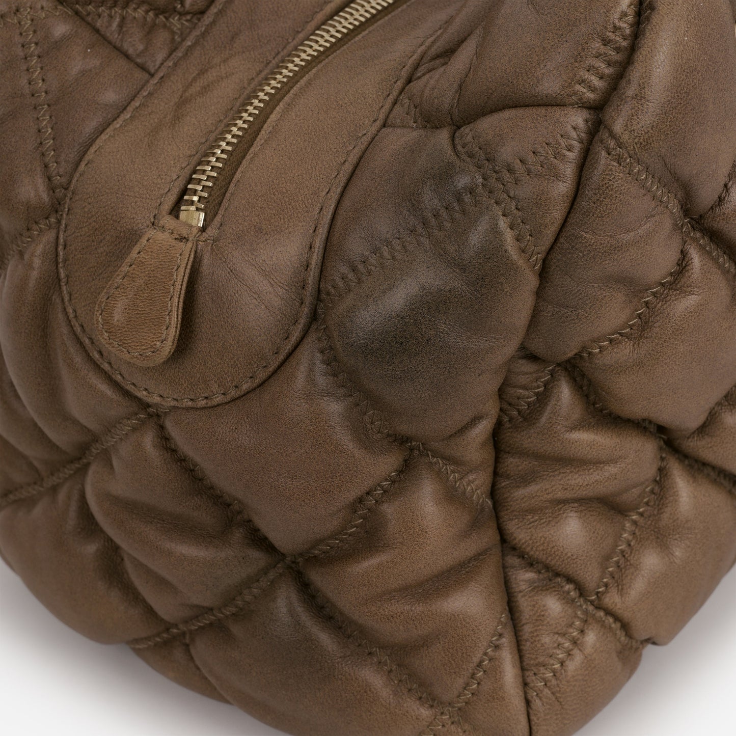 Chanel Bubble Shoulder Bag - Taupe Lambskin | Gold Hardware