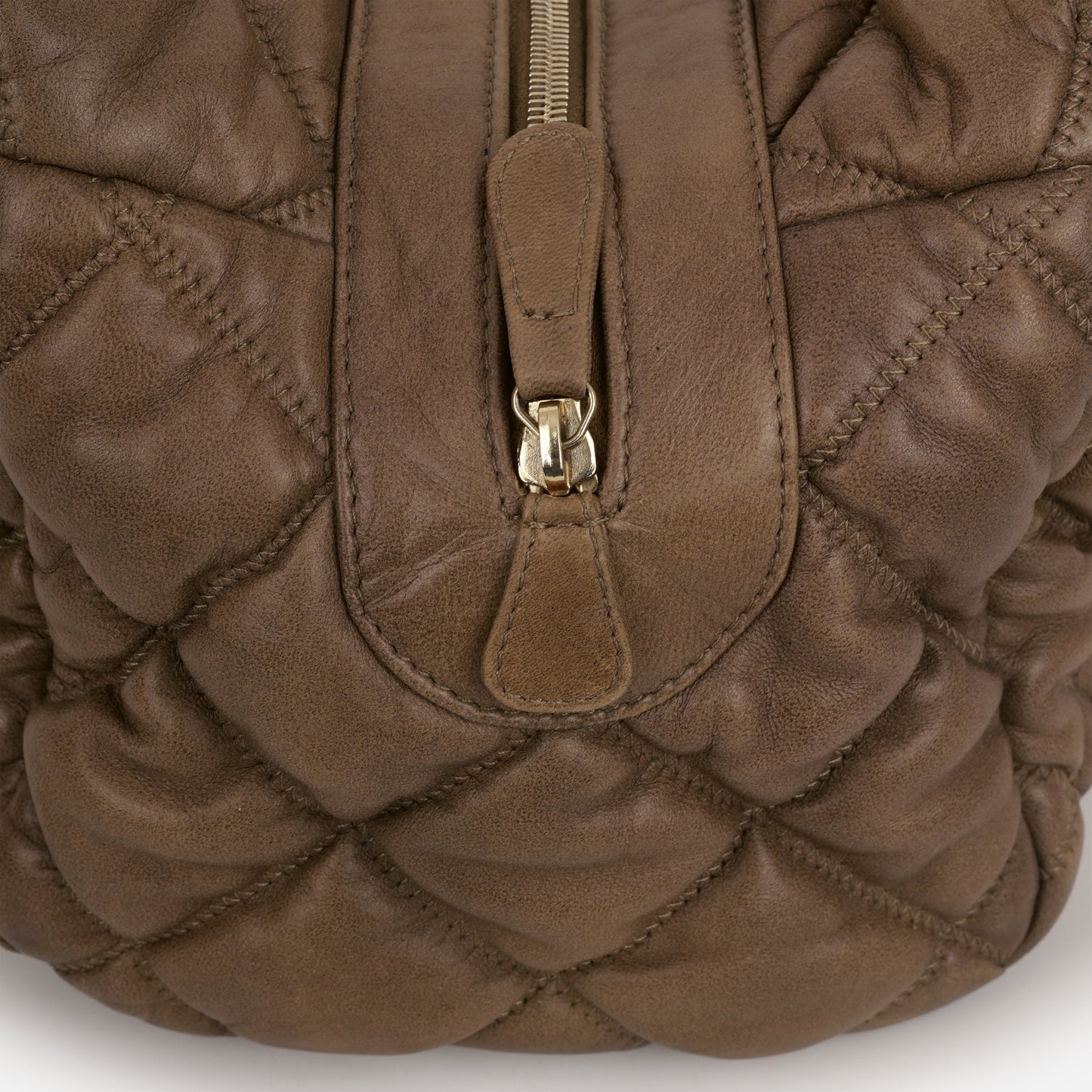 Chanel Bubble Shoulder Bag - Taupe Lambskin | Gold Hardware