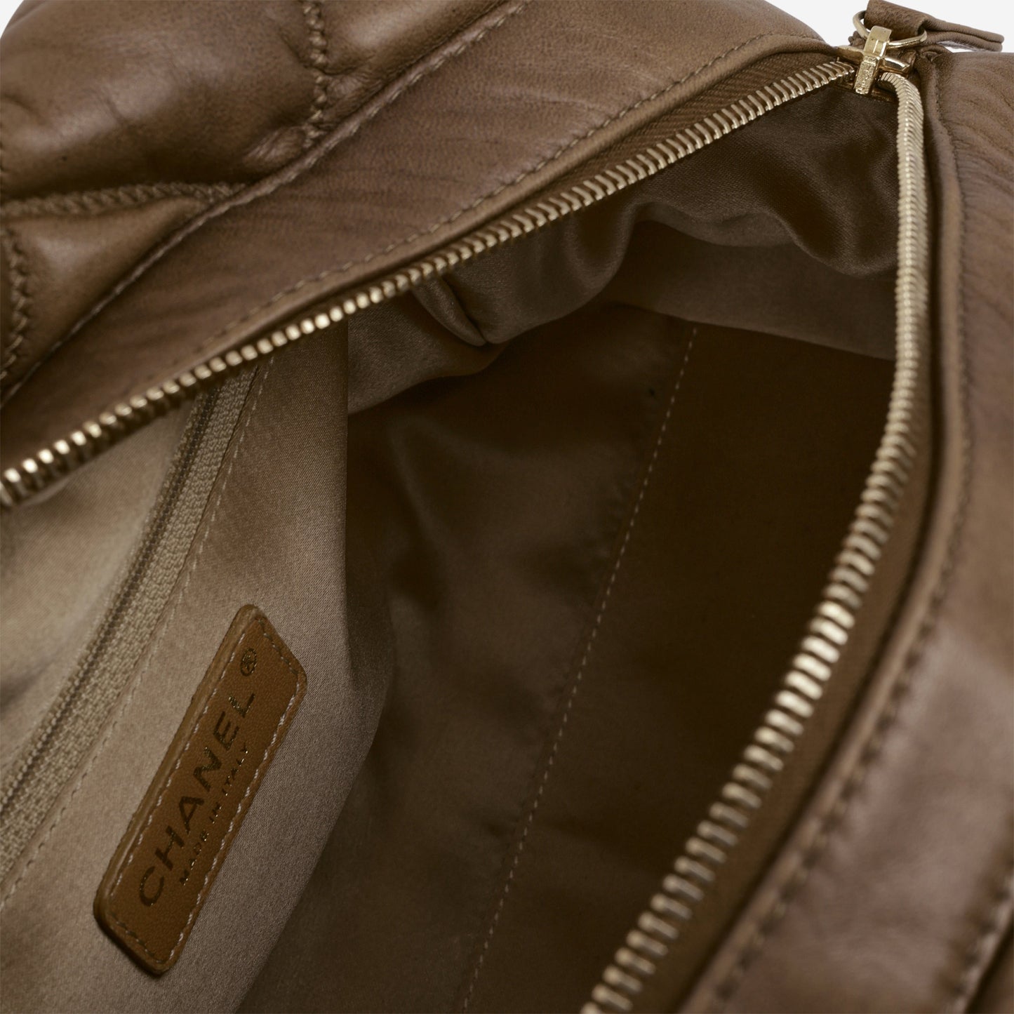 Chanel Bubble Shoulder Bag - Taupe Lambskin | Gold Hardware