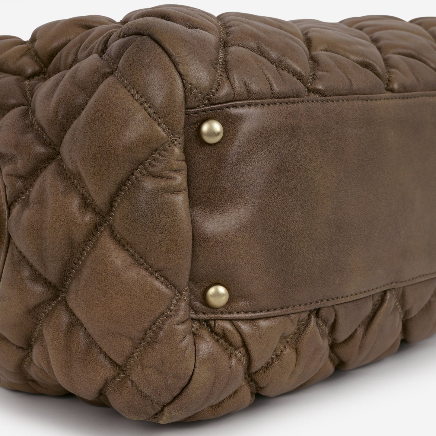 Chanel Bubble Shoulder Bag - Taupe Lambskin | Gold Hardware
