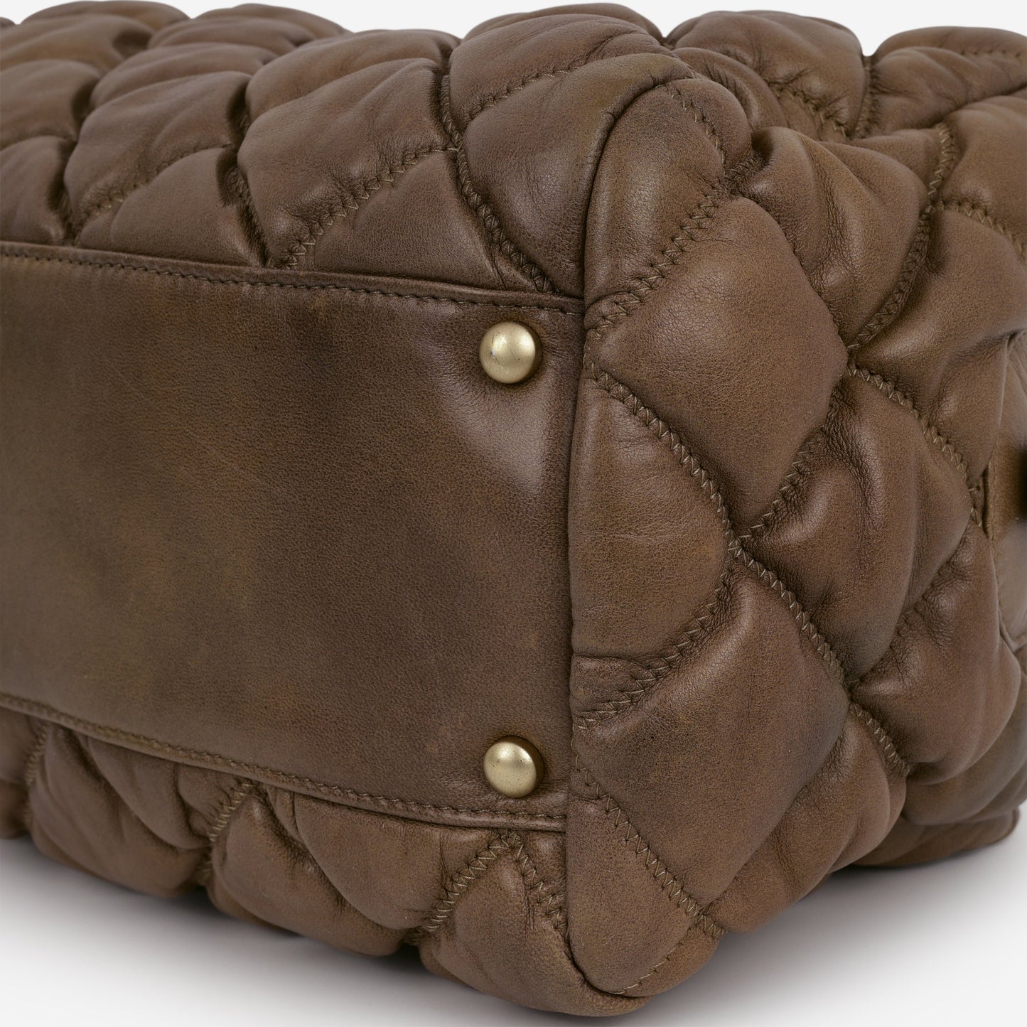 Chanel Bubble Shoulder Bag - Taupe Lambskin | Gold Hardware
