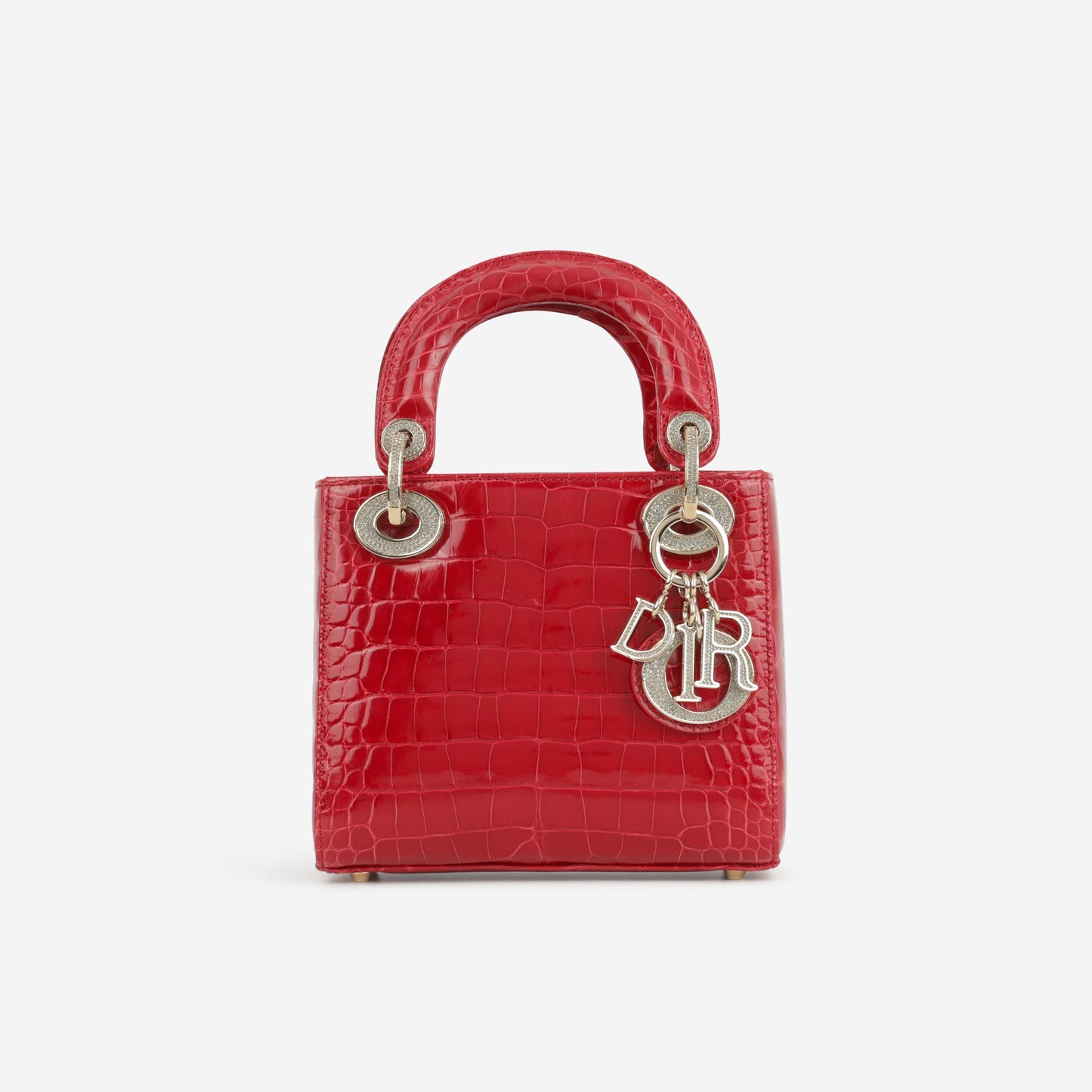 Dior Mini Lady Dior - Red Alligator | Champagne Gold Hardware