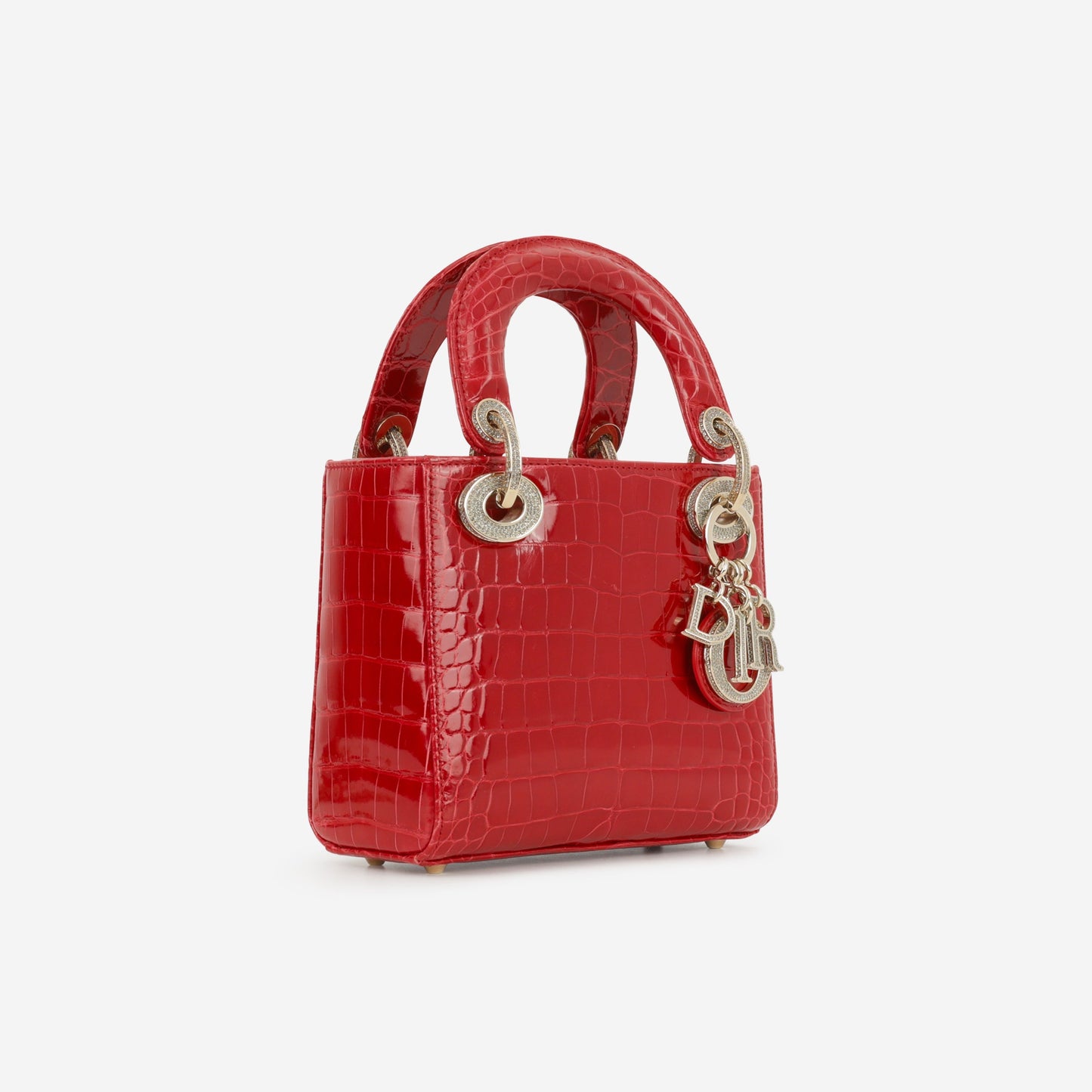 Dior Mini Lady Dior - Red Alligator | Champagne Gold Hardware