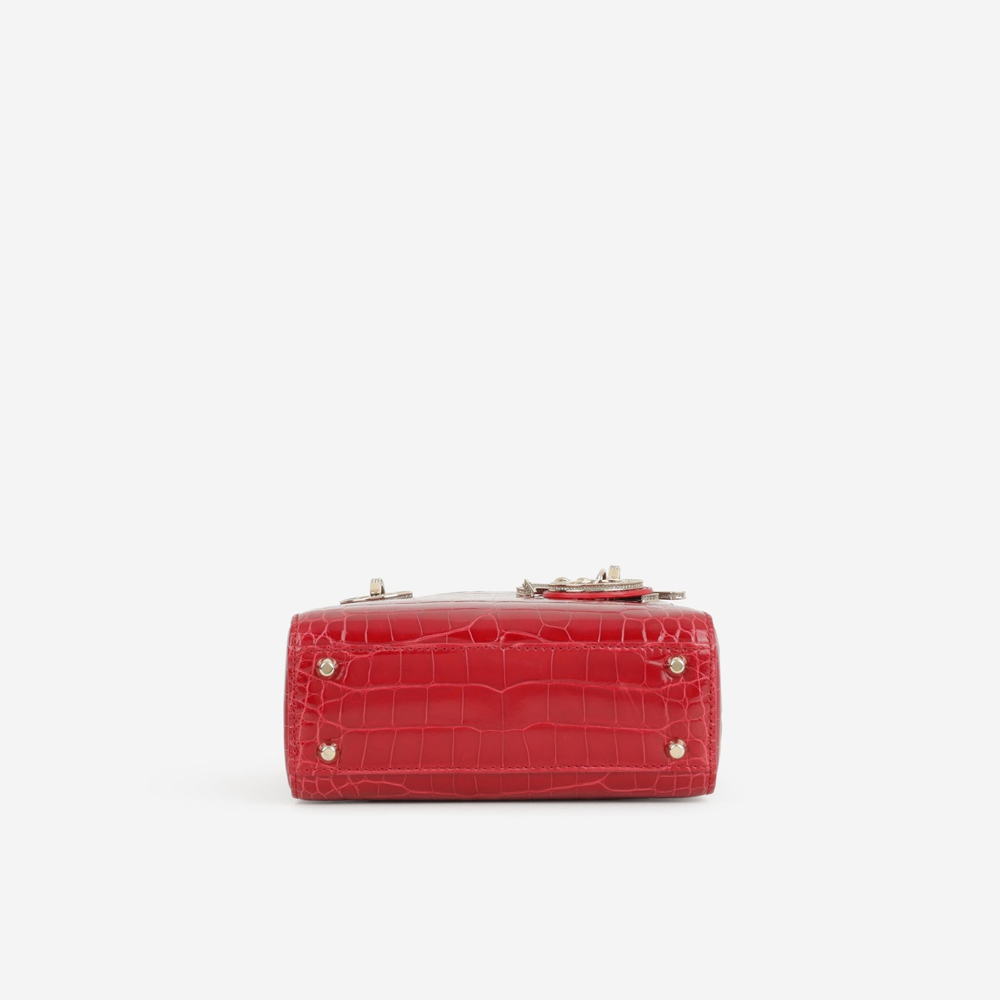 Dior Mini Lady Dior - Red Alligator | Champagne Gold Hardware