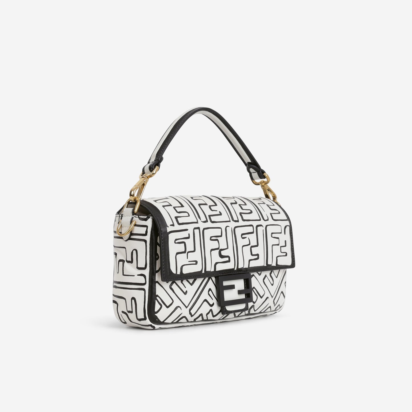 Fendi Fendi x Joshua Vides Medium Baguette - California Sky Embossed Nappa | Gold Hardware