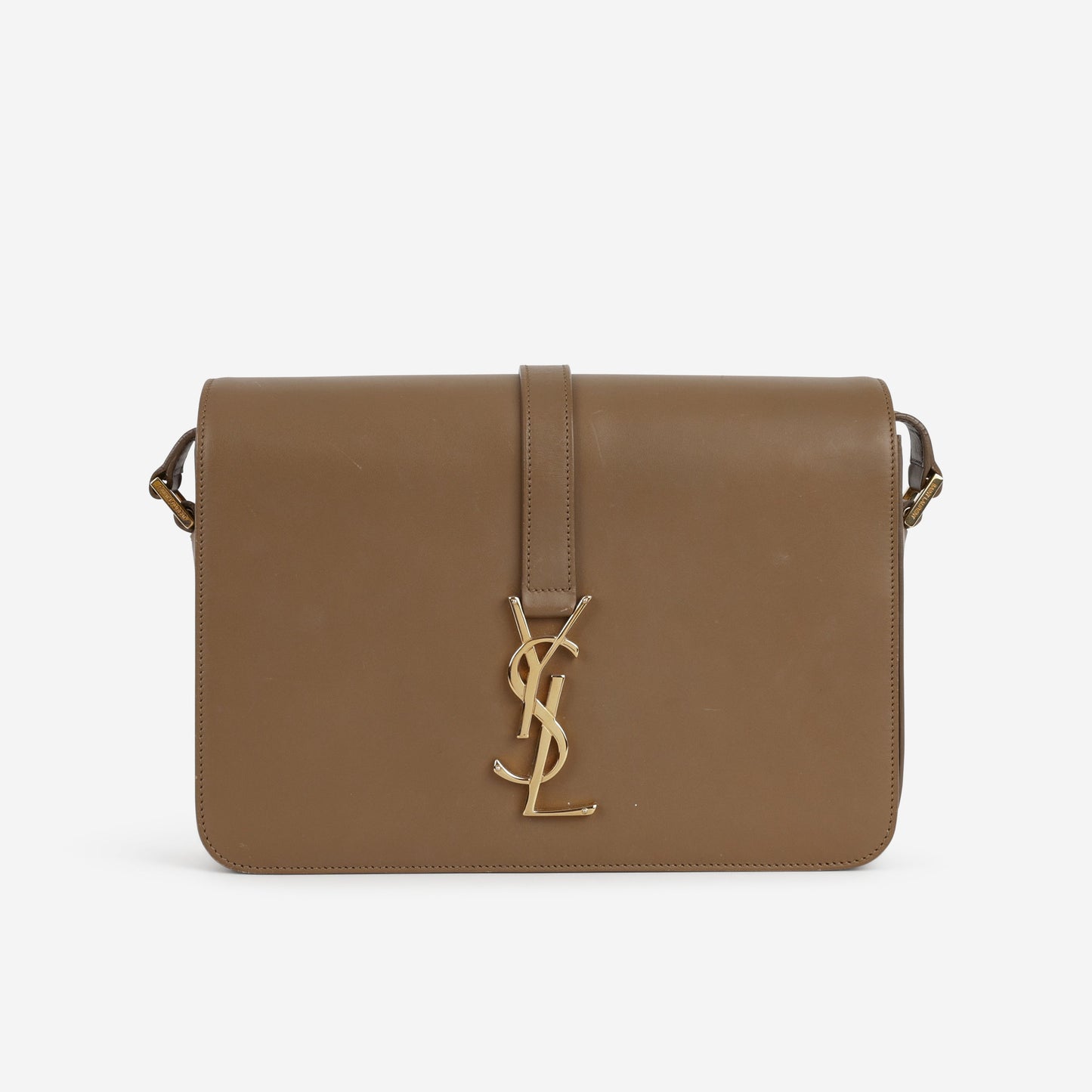 Saint Laurent Université Flap Bag - Tan Leather | Gold Hardware