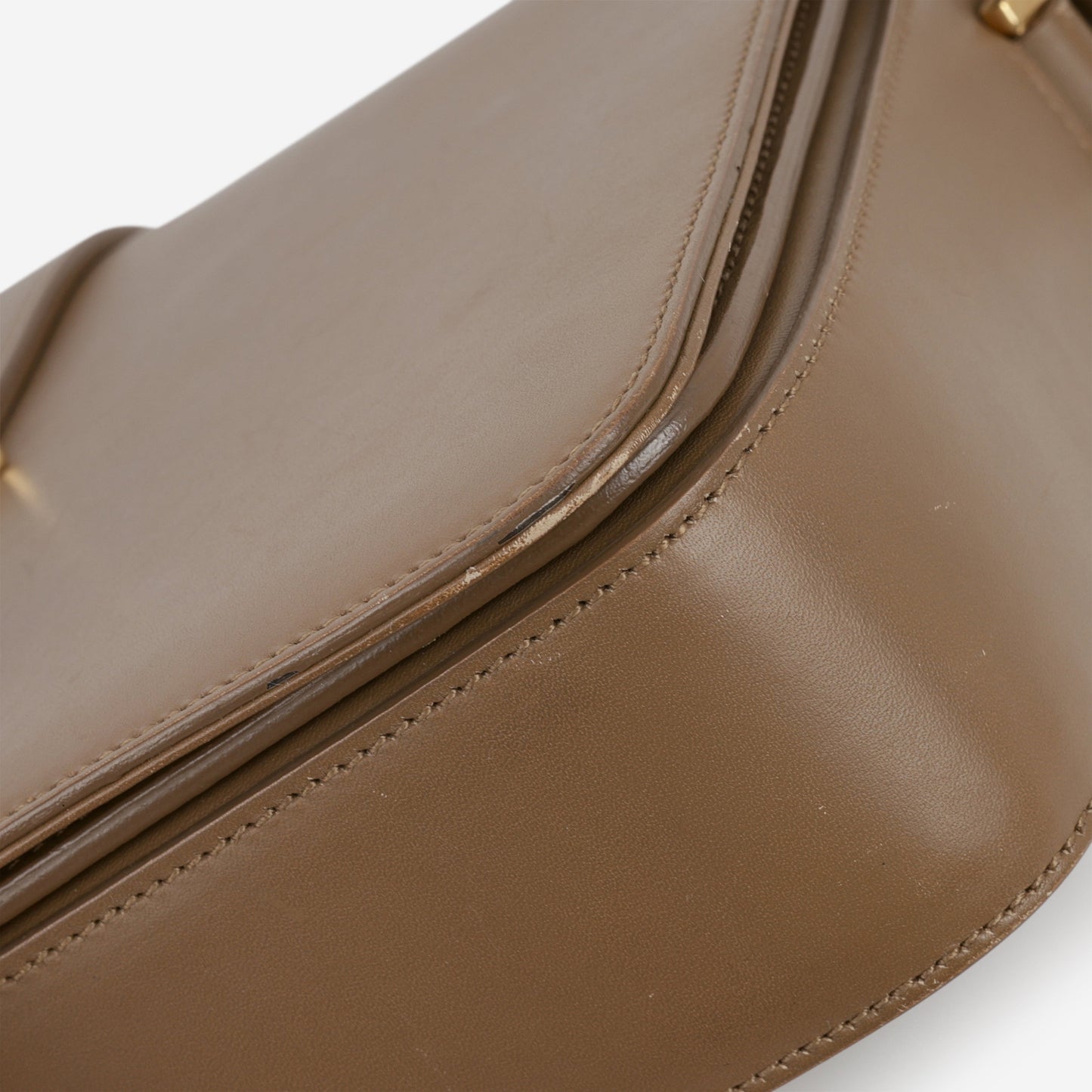 Saint Laurent Université Flap Bag - Tan Leather | Gold Hardware