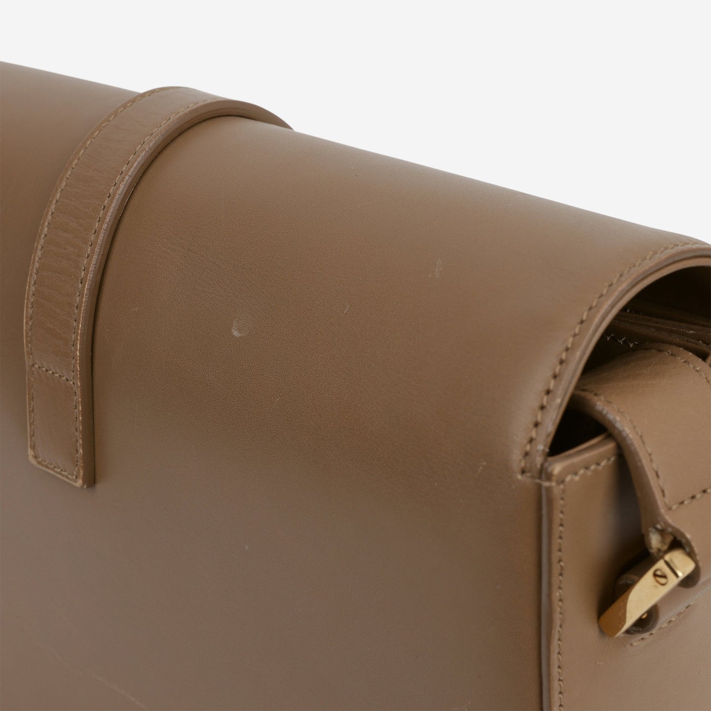 Saint Laurent Université Flap Bag - Tan Leather | Gold Hardware