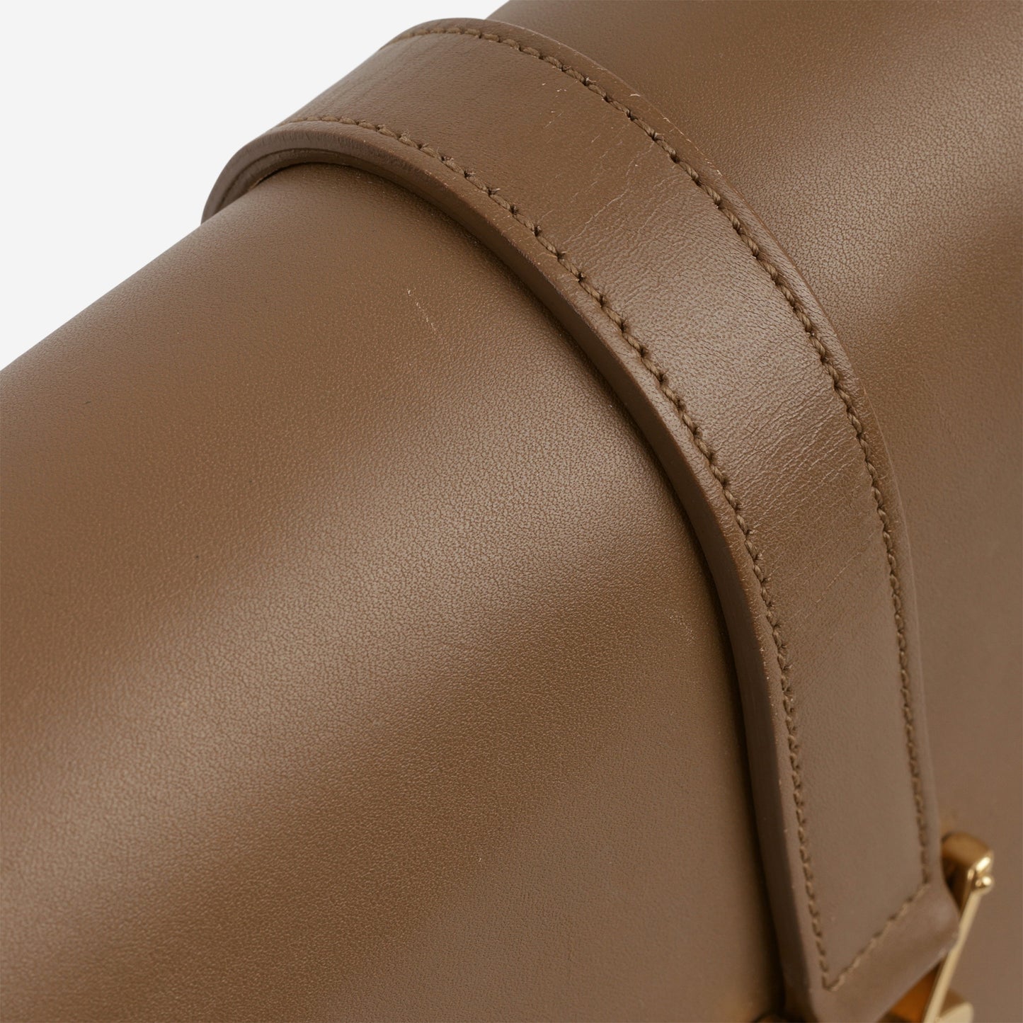 Saint Laurent Université Flap Bag - Tan Leather | Gold Hardware