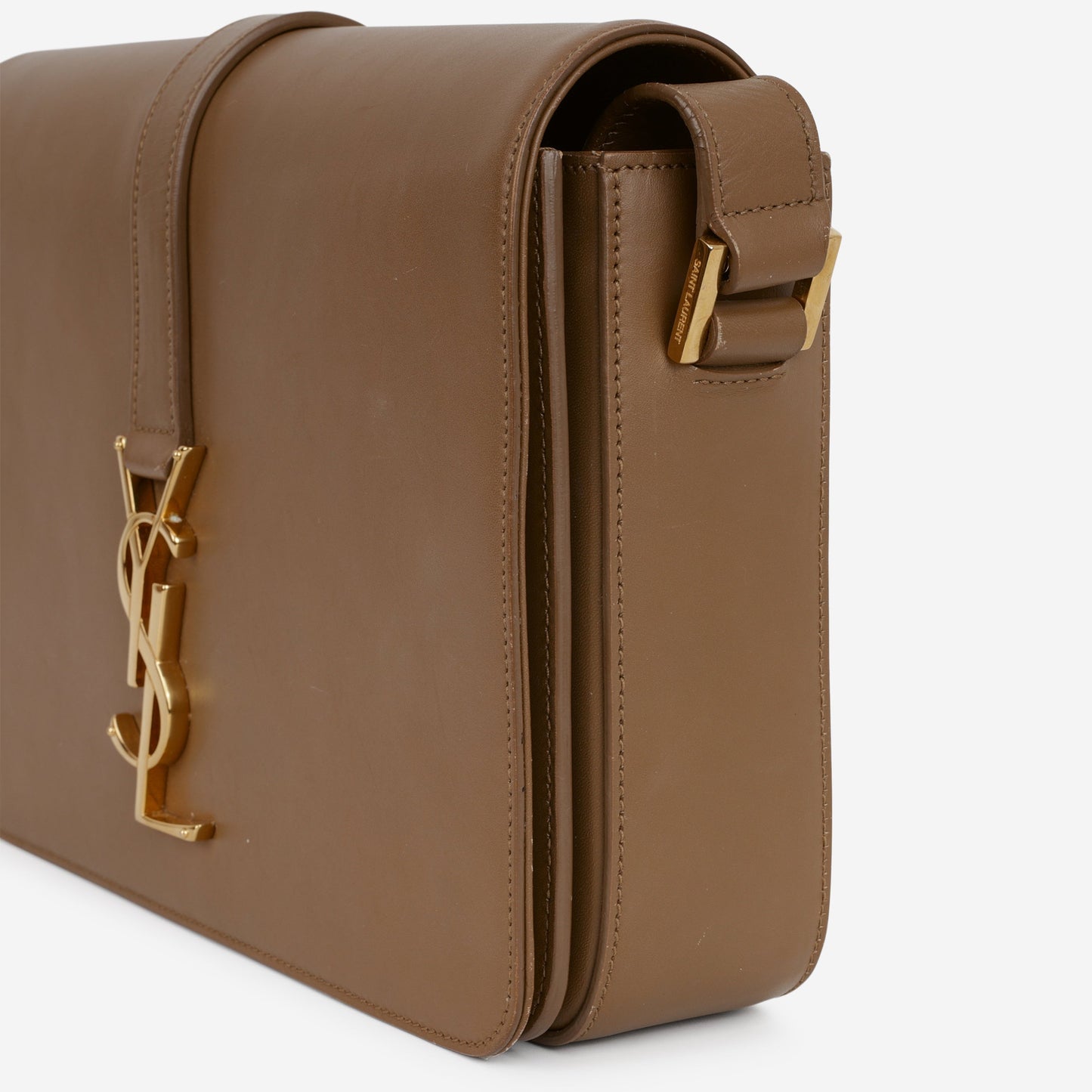 Saint Laurent Université Flap Bag - Tan Leather | Gold Hardware