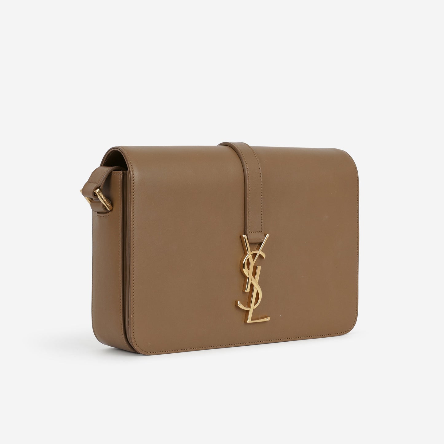 Saint Laurent Université Flap Bag - Tan Leather | Gold Hardware