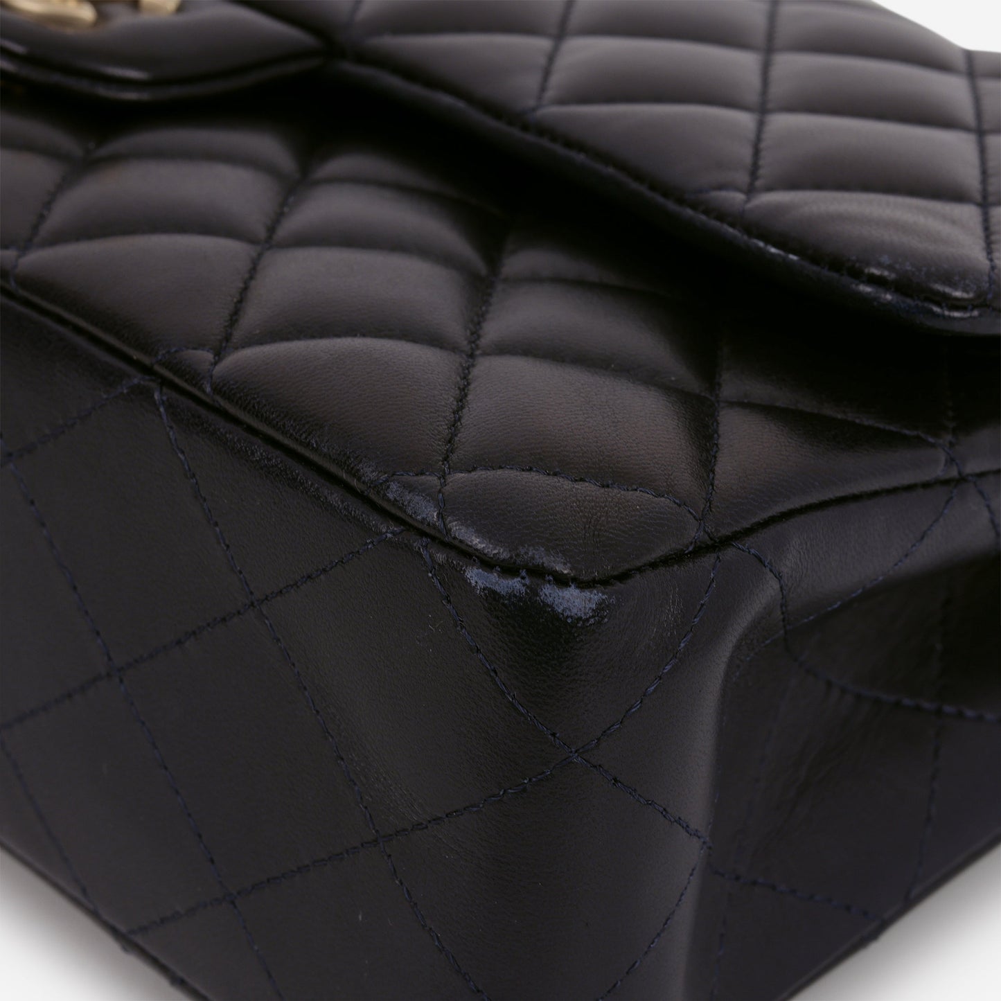 Chanel Medium Classic Flap - Navy Lambskin | Brushed Gold Hardware