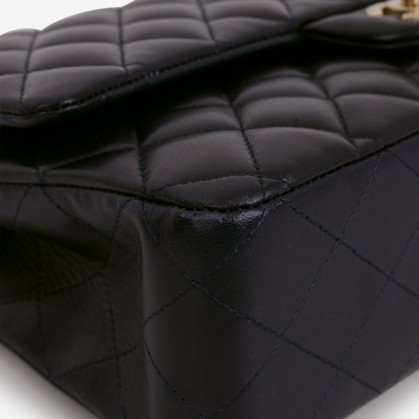 Chanel Medium Classic Flap - Navy Lambskin | Brushed Gold Hardware