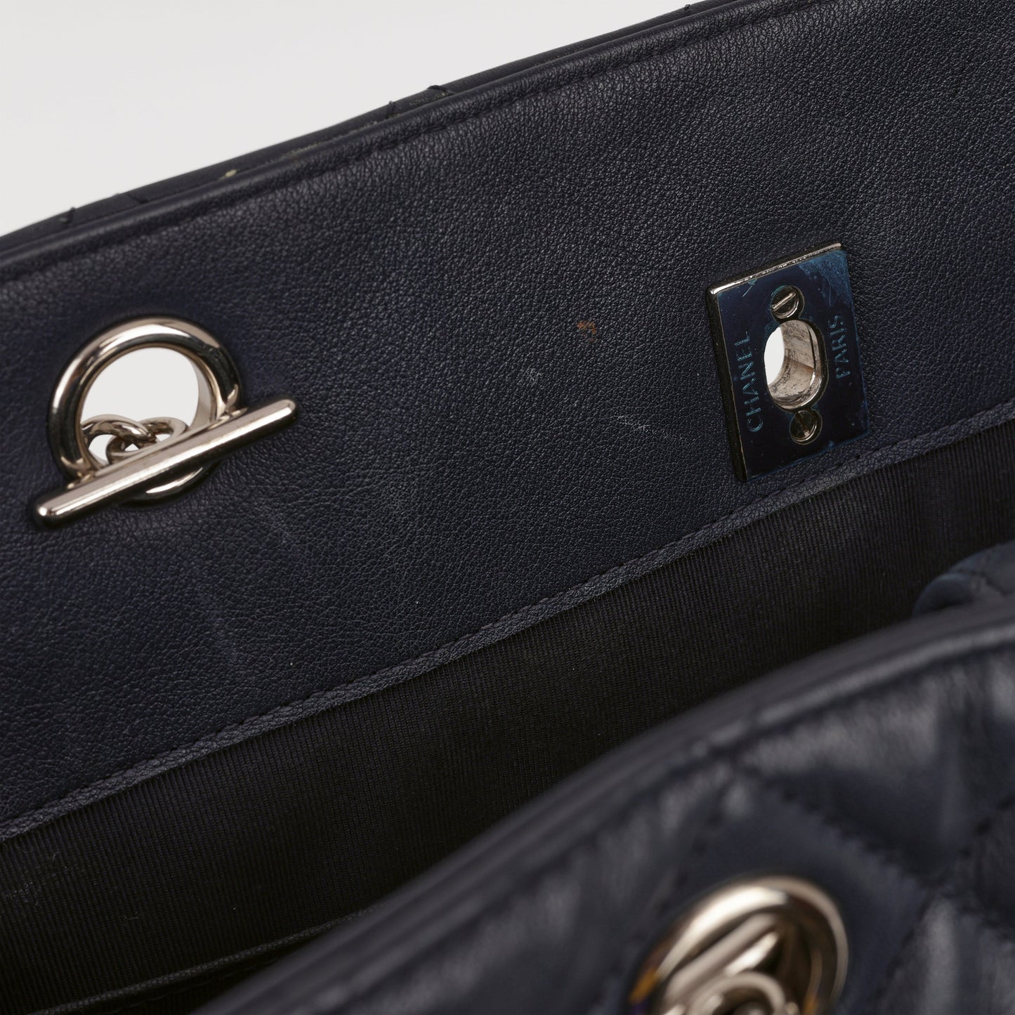 Chanel Timeless CC Shopping Tote - Navy Lambskin | Silver Hardware