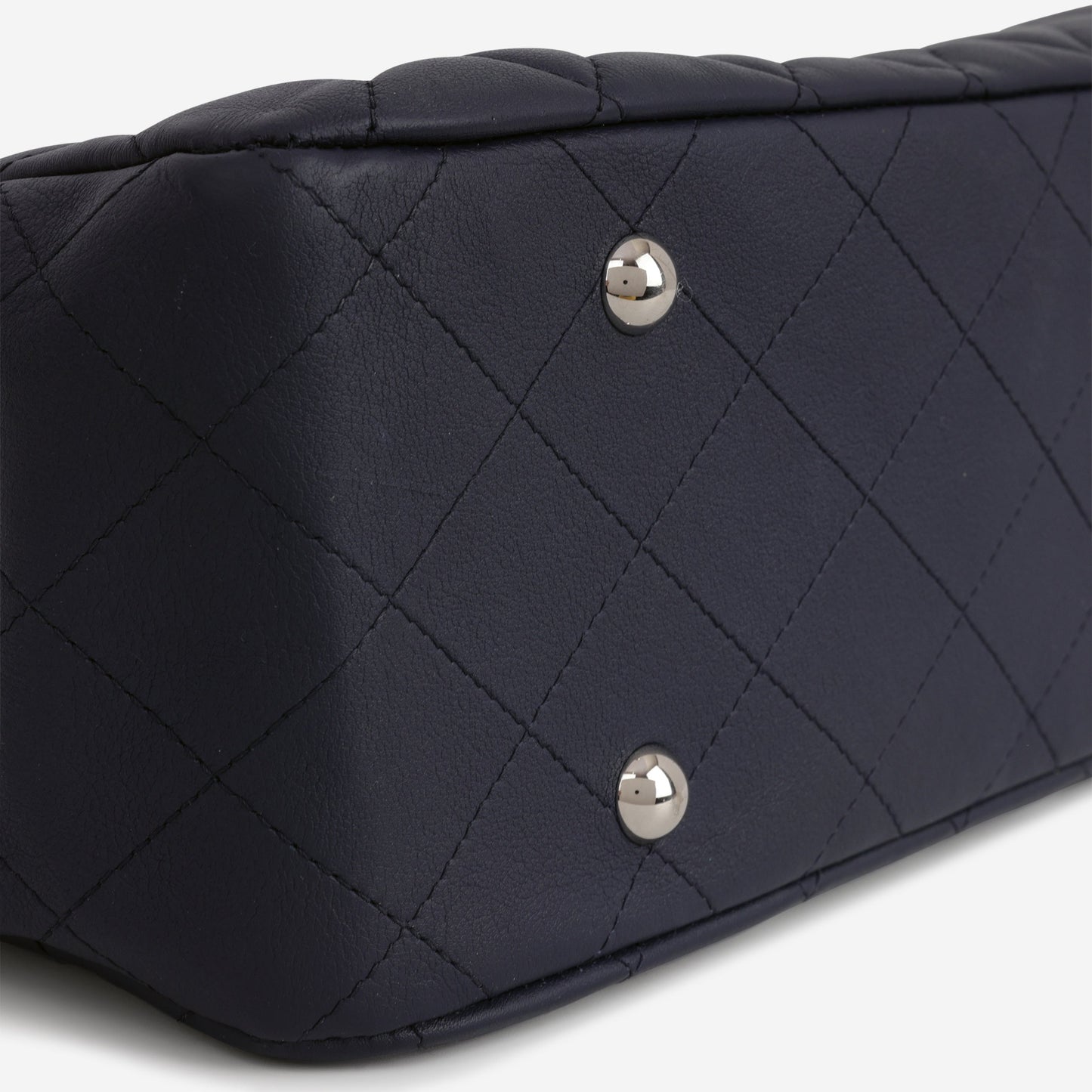 Chanel Timeless CC Shopping Tote - Navy Lambskin | Silver Hardware