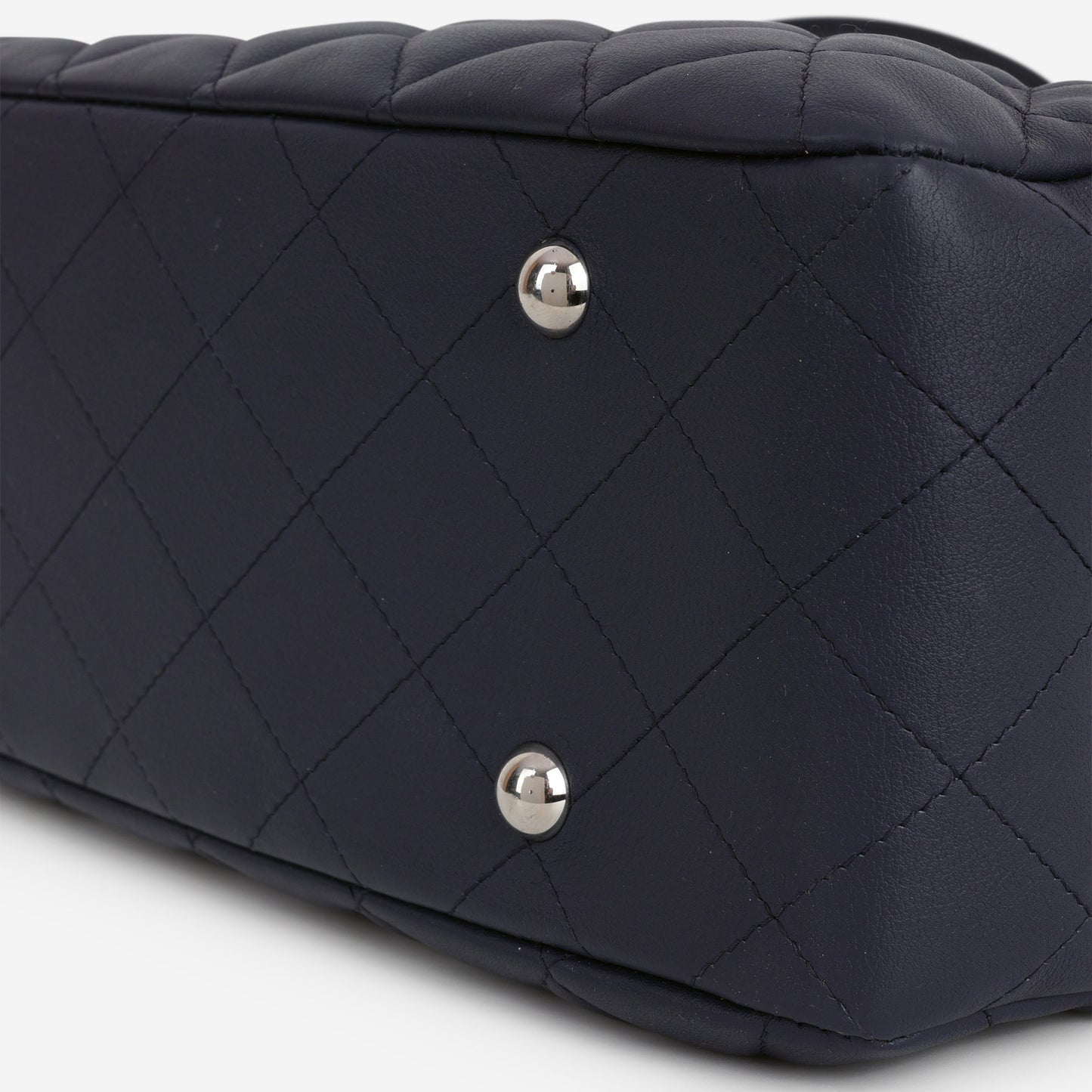 Chanel Timeless CC Shopping Tote - Navy Lambskin | Silver Hardware