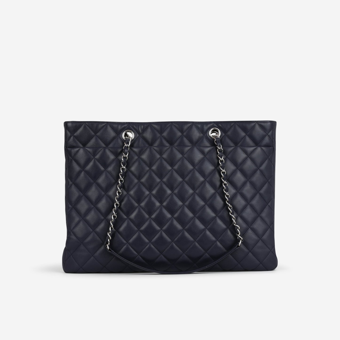 Chanel Timeless CC Shopping Tote - Navy Lambskin | Silver Hardware