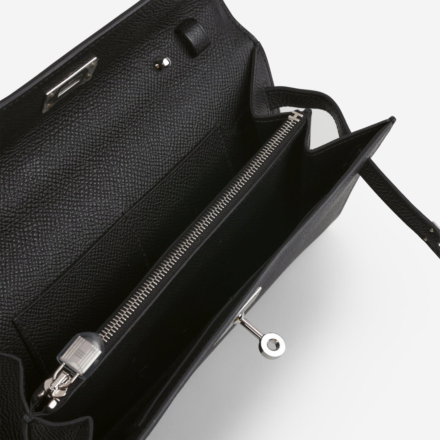 Hermès Kelly To Go Wallet - Black Epsom | Palladium Hardware