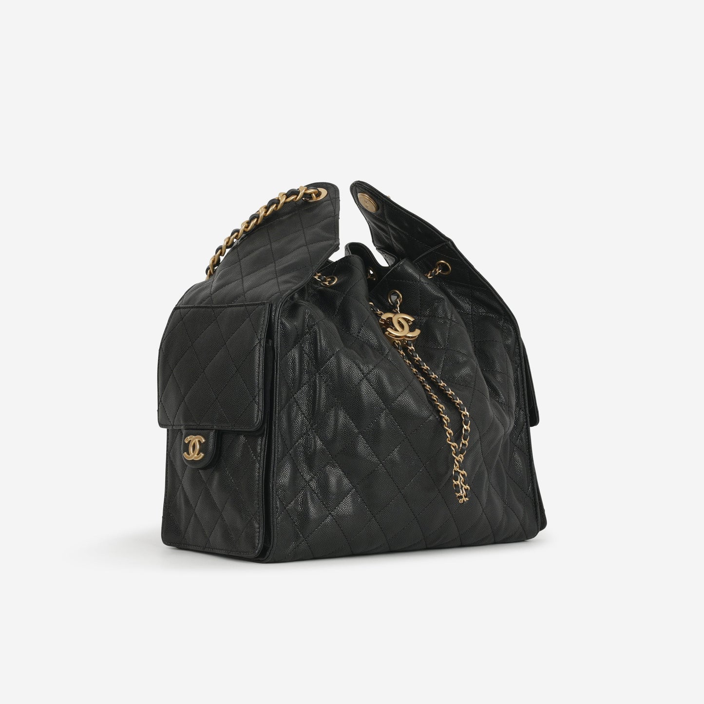 Chanel Medium 25 Hobo Bag - Black Caviar | Gold Hardware