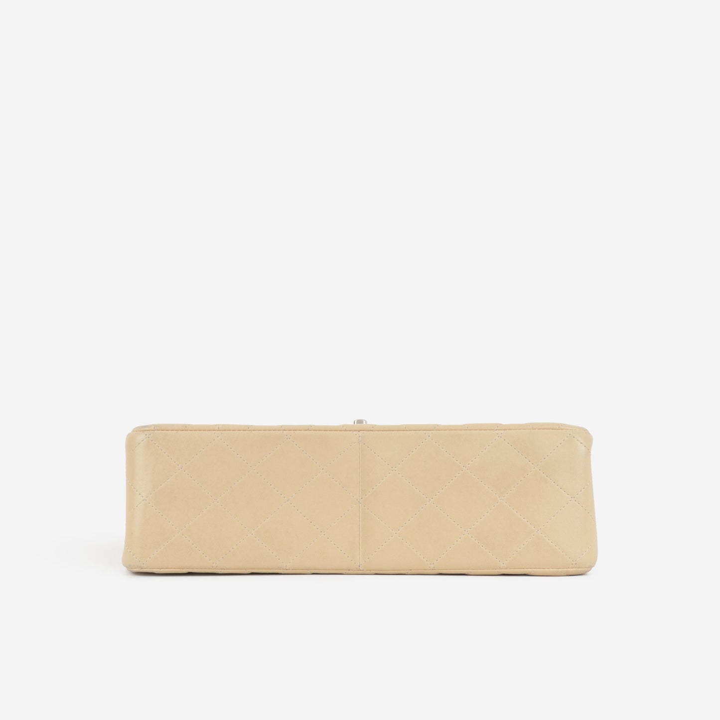 Chanel Classic Jumbo Double Flap - Beige Lambskin | Silver Hardware