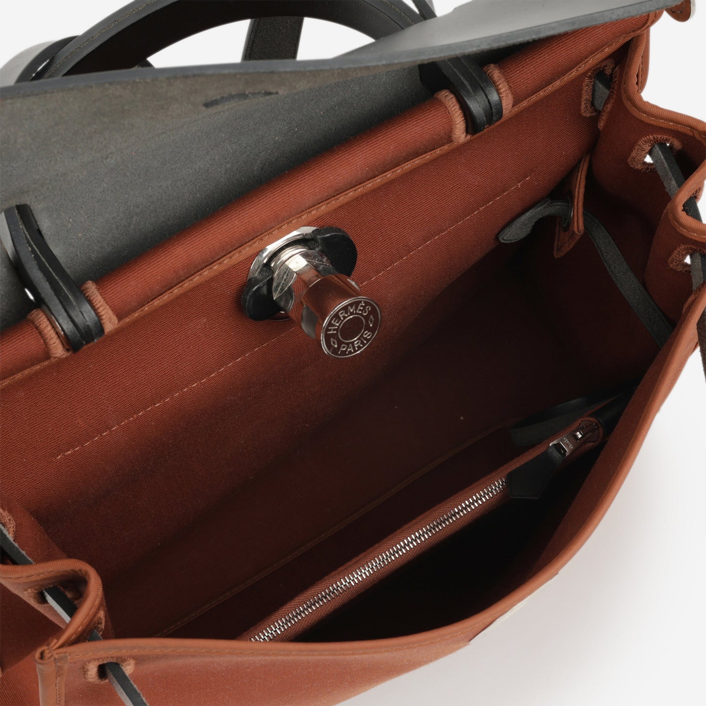 Hermès Herbag 31 - Cuivre Canvas / Black Hunter | Palladium Hardware
