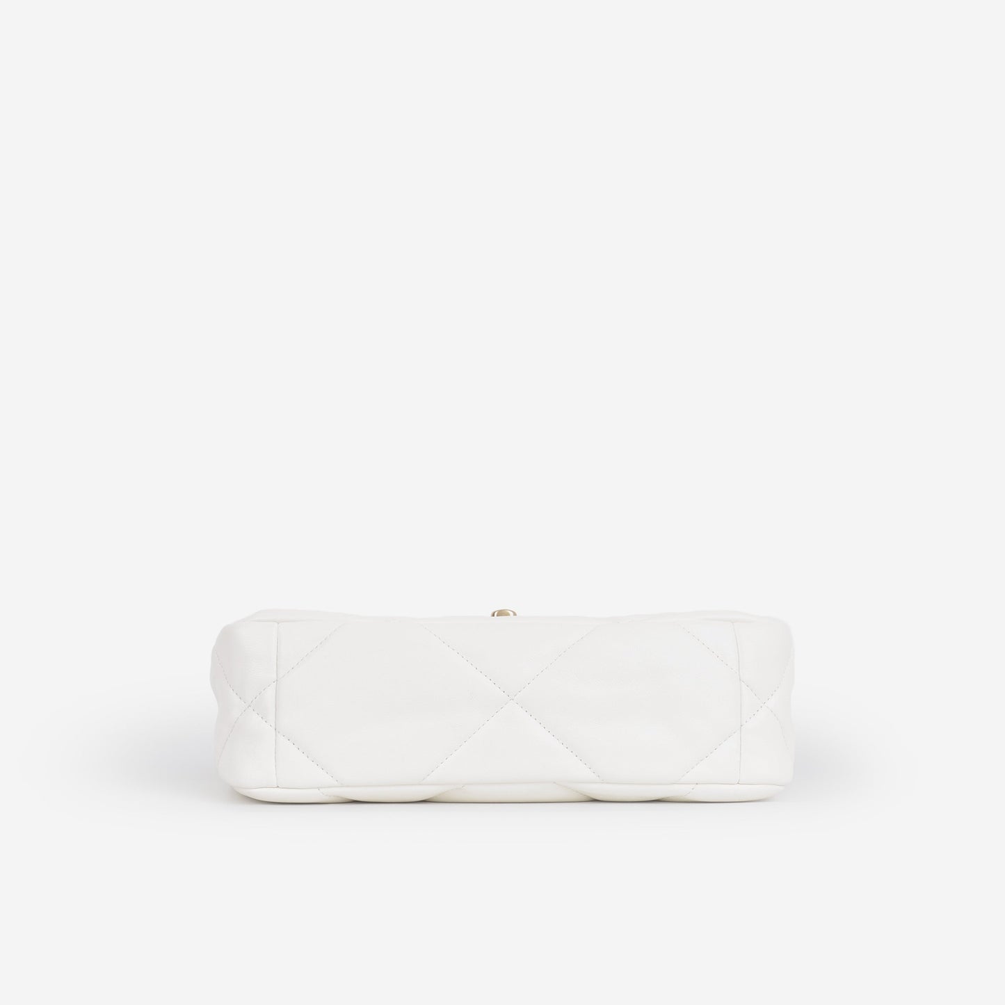 Chanel Small 19 Flap - White Lambskin | Gold Hardware