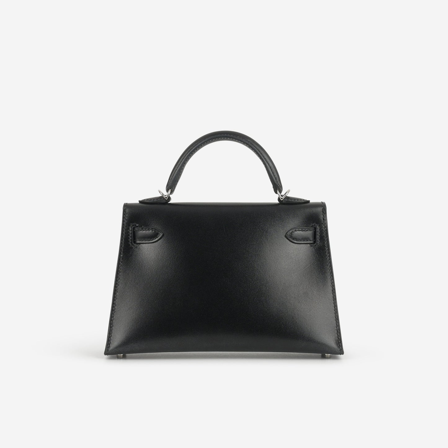 Hermès Mini Kelly - Black Box Calf | Palladium Hardware