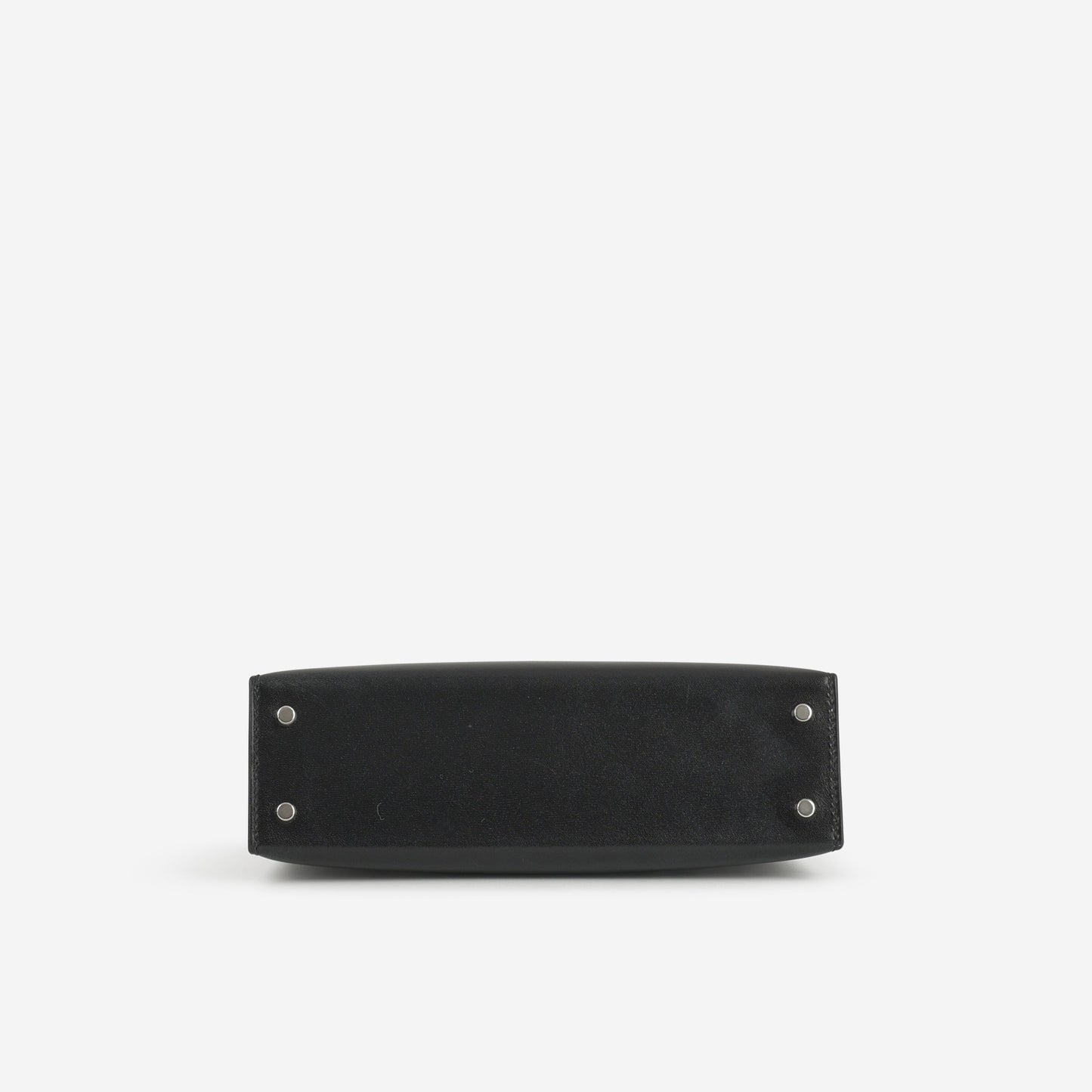 Hermès Mini Kelly - Black Box Calf | Palladium Hardware