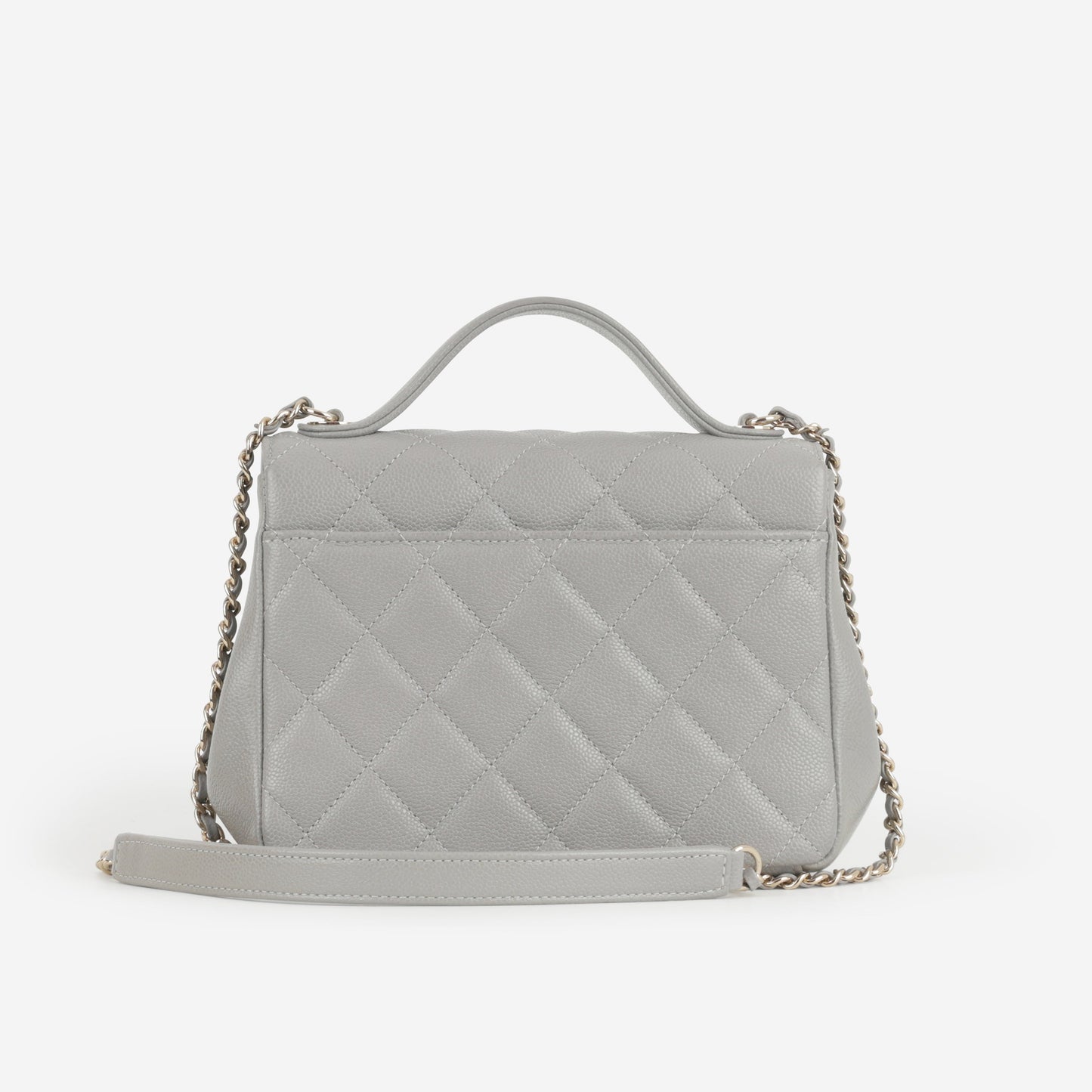 Chanel Small Business Affinity - Grey Caviar | Champagne Gold Hardware