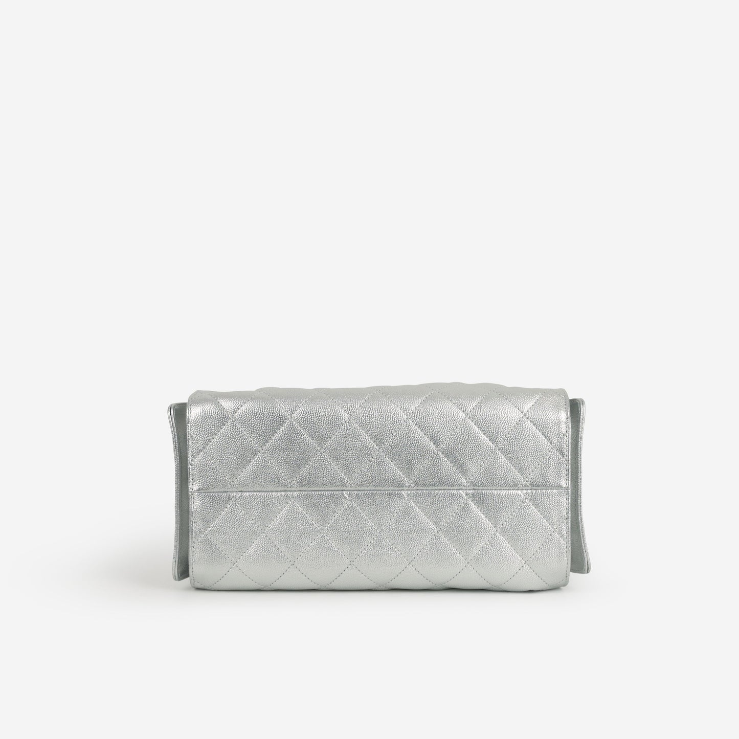 Chanel Small 25 Hobo - Metallic Silver Caviar | Silver Hardware