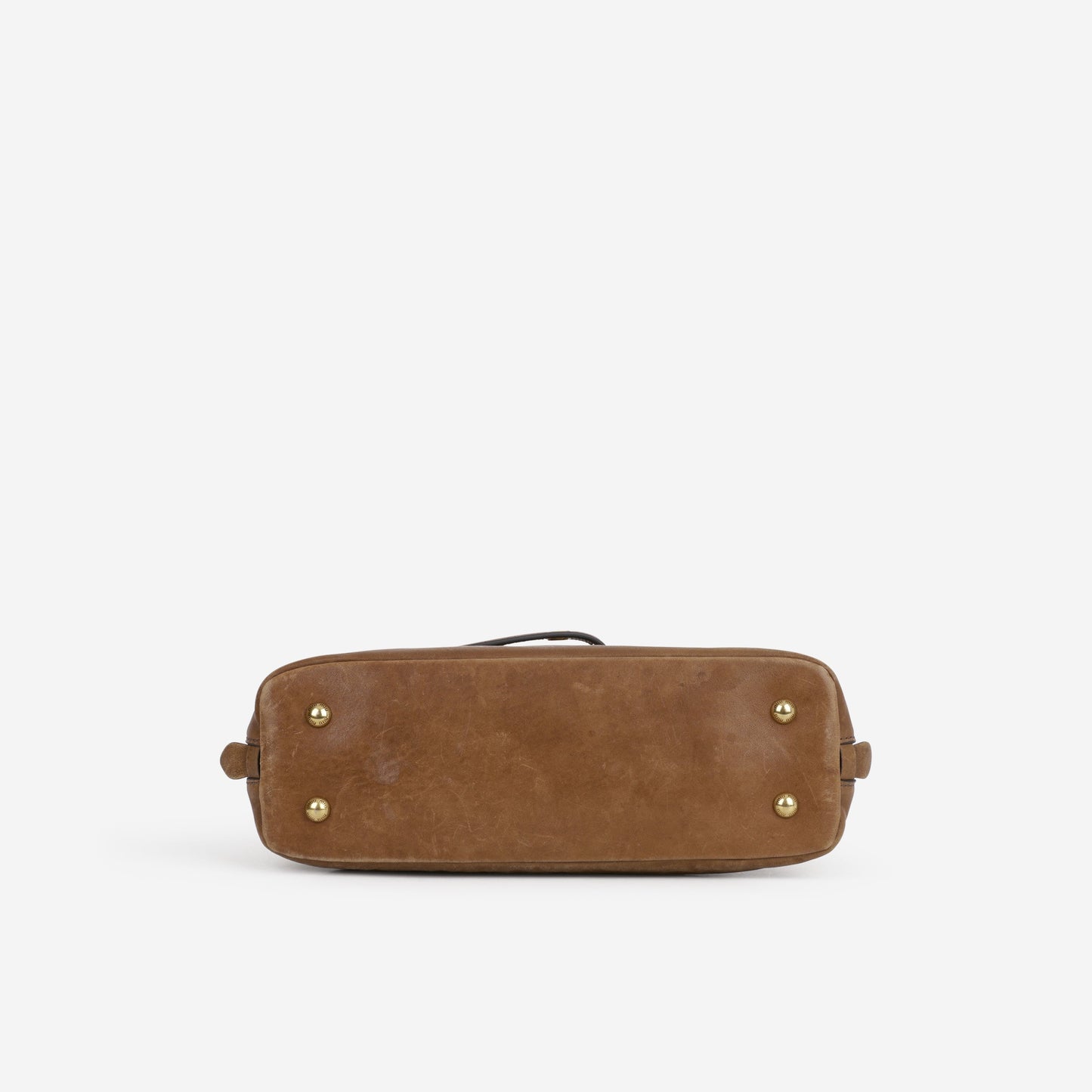 Miu Miu Small Aventure Top Handle - Oak Nappa Leather | Antique Gold Hardware