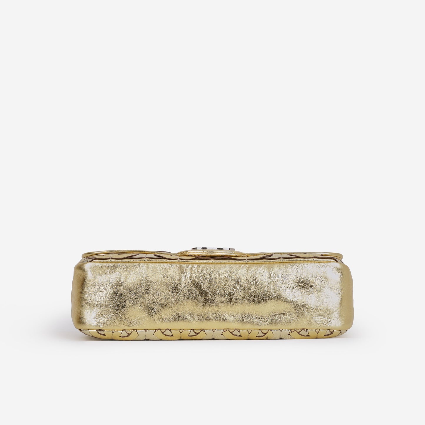 Chanel Chanel Laser Cut CC Flap - Silver / Gold Calfskin | Silver Hardware