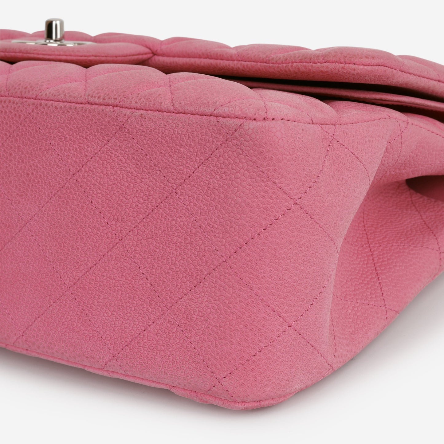 Chanel Classic Jumbo Double Flap - Pink Matte Caviar | Silver Hardware