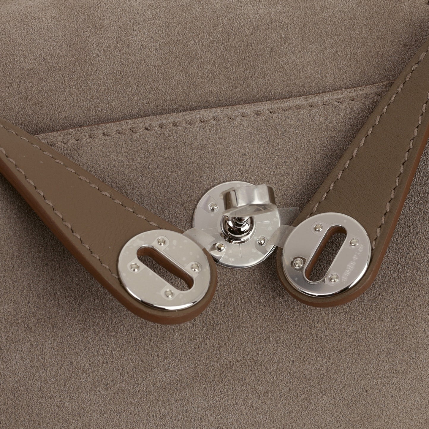 Hermès Mini Lindy - Gris Caillou / Etoupe Swift | Palladium Hardware