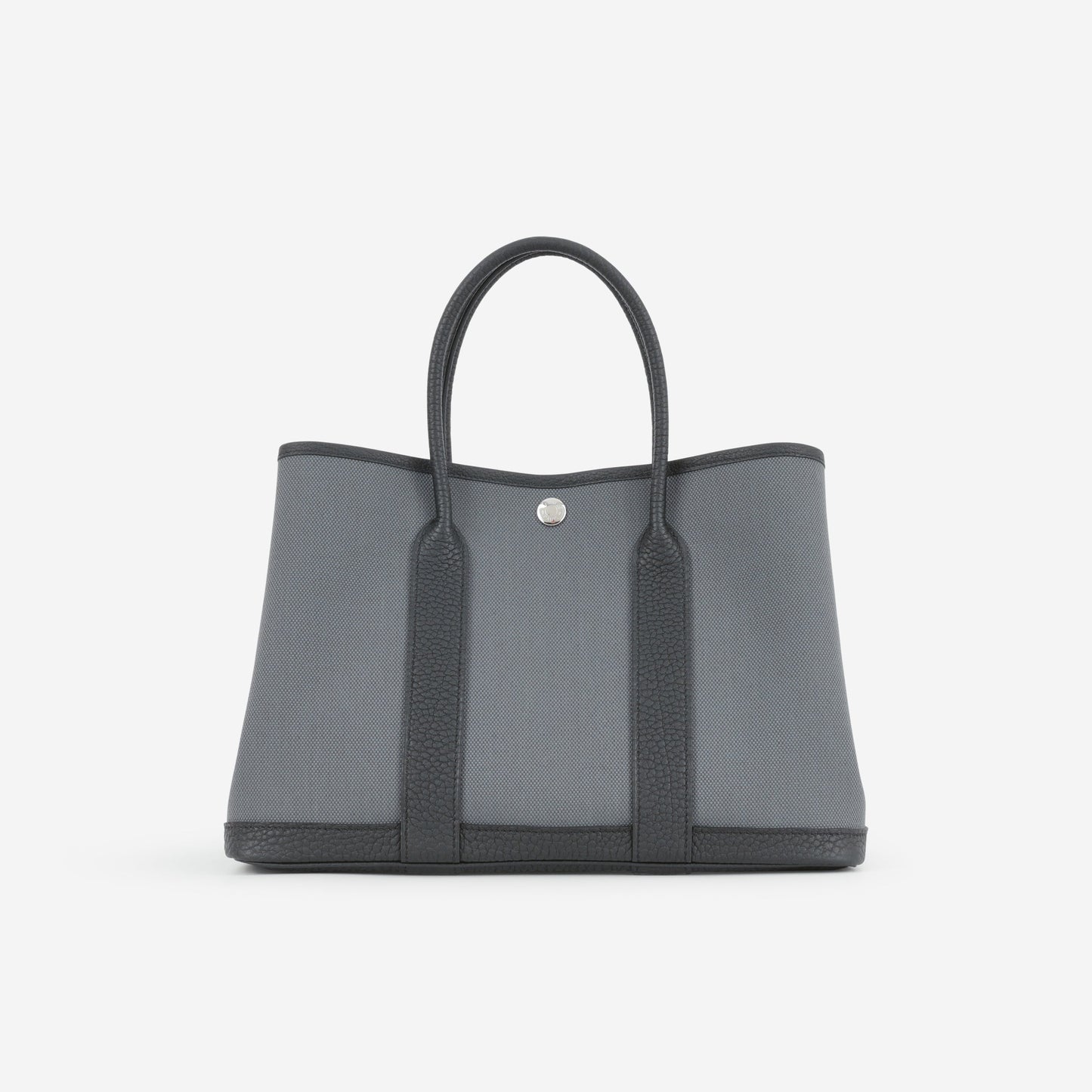Hermès Garden Party 30 - Ardoise Canvas / Black Negonda | Palladium Hardware