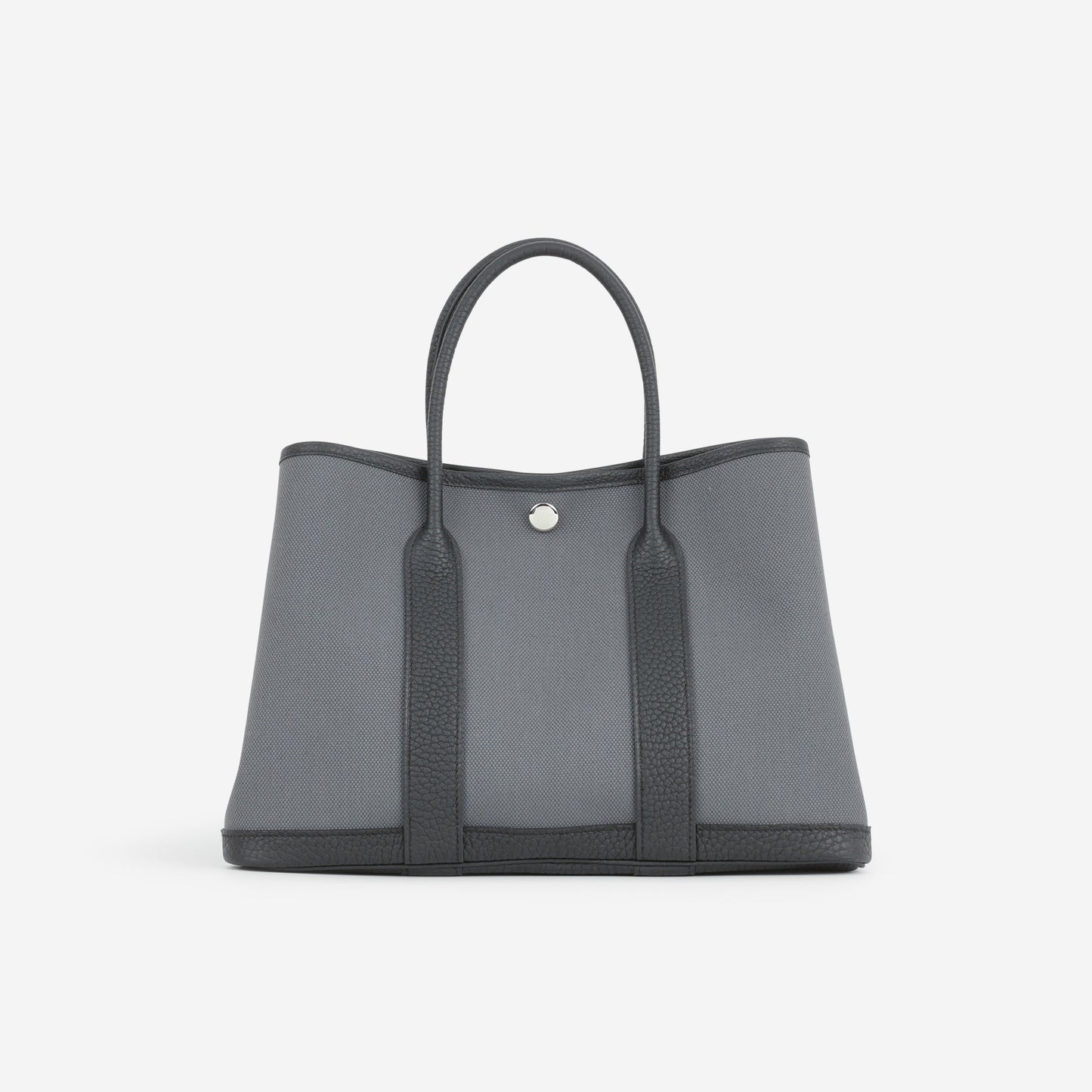 Hermès Garden Party 30 - Ardoise Canvas / Black Negonda | Palladium Hardware