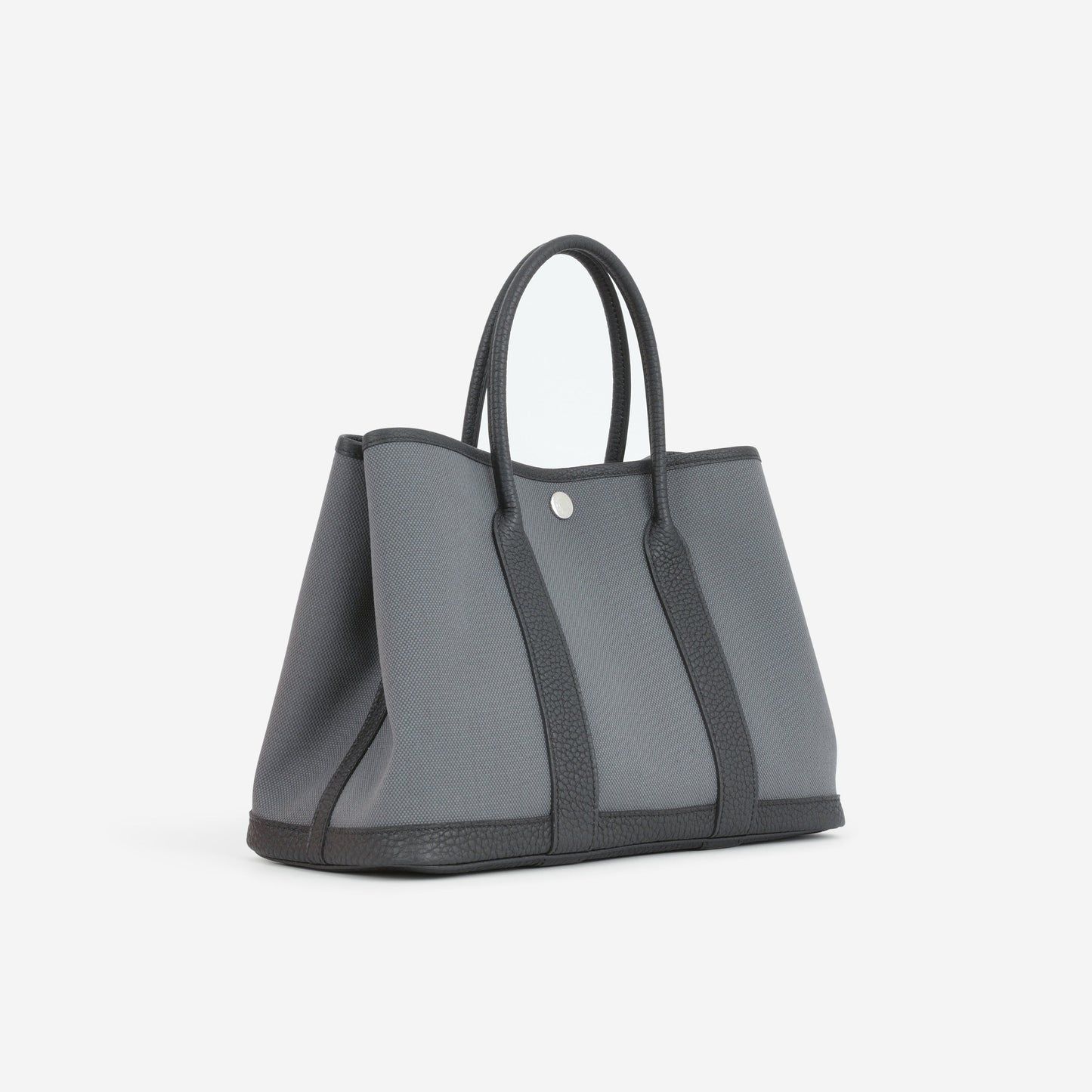 Hermès Garden Party 30 - Ardoise Canvas / Black Negonda | Palladium Hardware