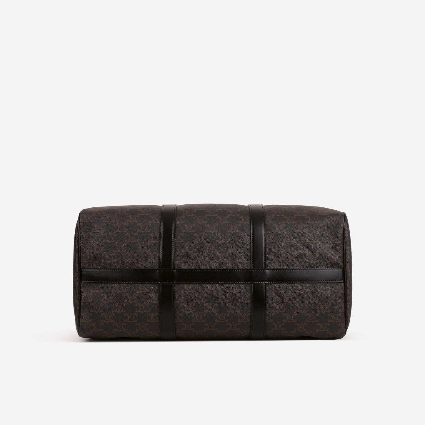 Celine Boston Travel Bag - Triomphe Canvas / Calfskin | Gold Hardware
