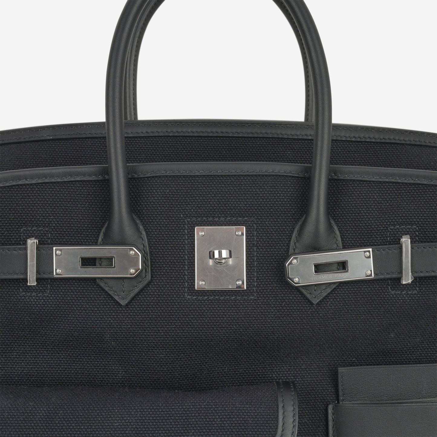 Hermès Birkin 35 Cargo - Bleu Marine Toile Goeland / Black Swift | Palladium Hardware