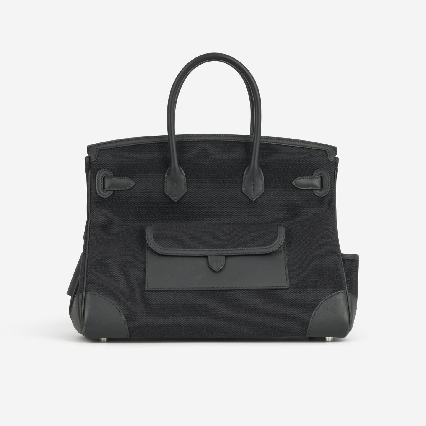 Hermès Birkin 35 Cargo - Bleu Marine Toile Goeland / Black Swift | Palladium Hardware