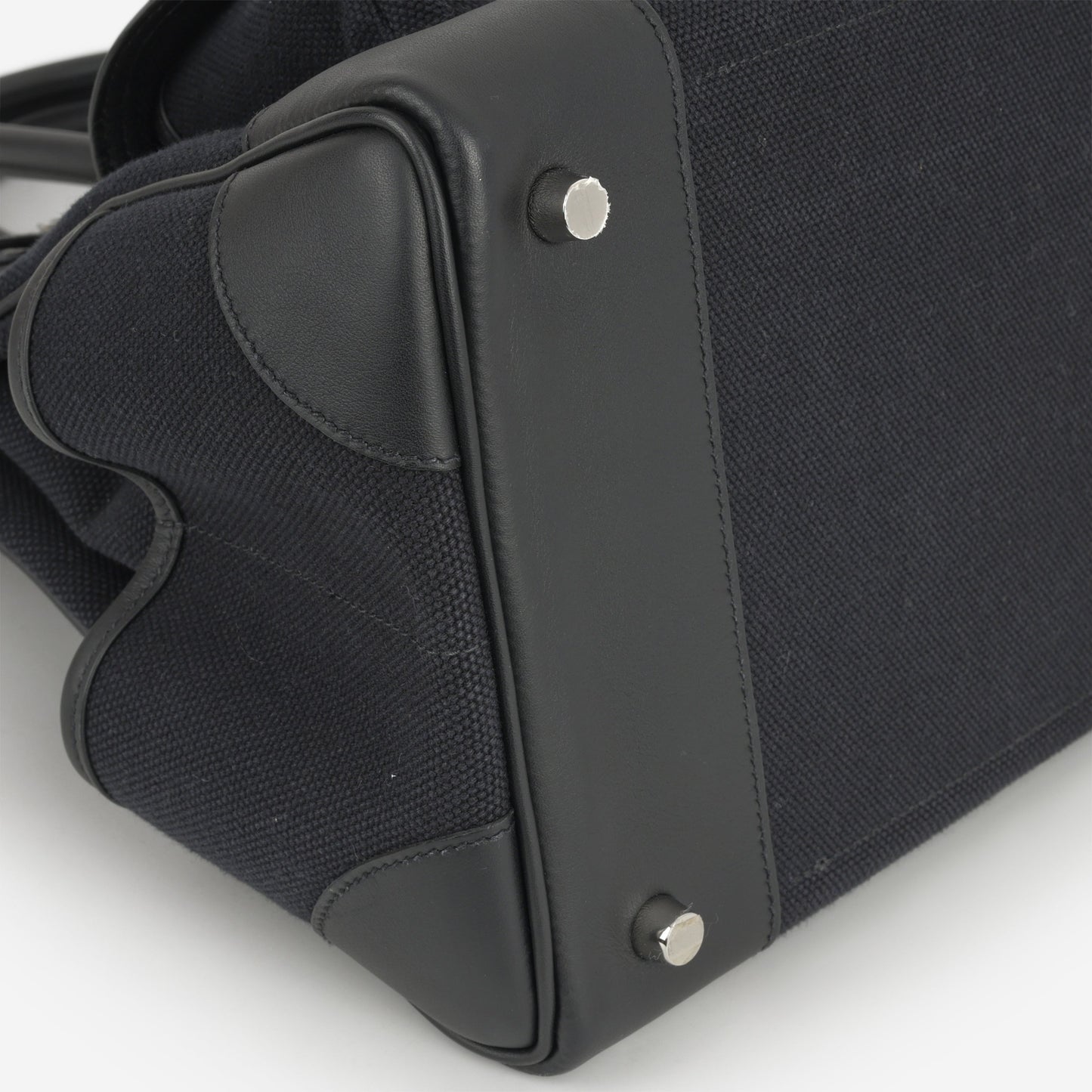 Hermès Birkin 35 Cargo - Bleu Marine Toile Goeland / Black Swift | Palladium Hardware