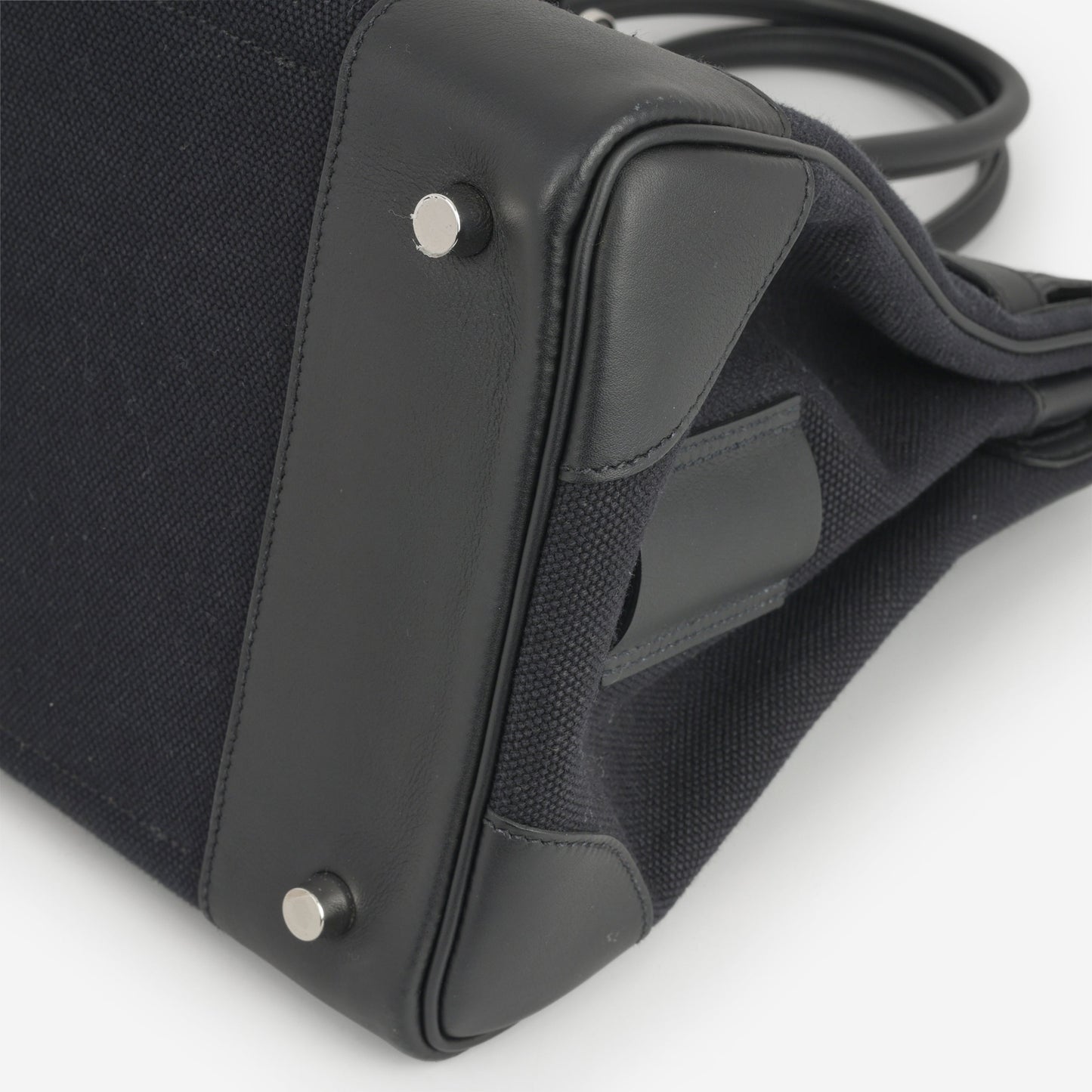 Hermès Birkin 35 Cargo - Bleu Marine Toile Goeland / Black Swift | Palladium Hardware