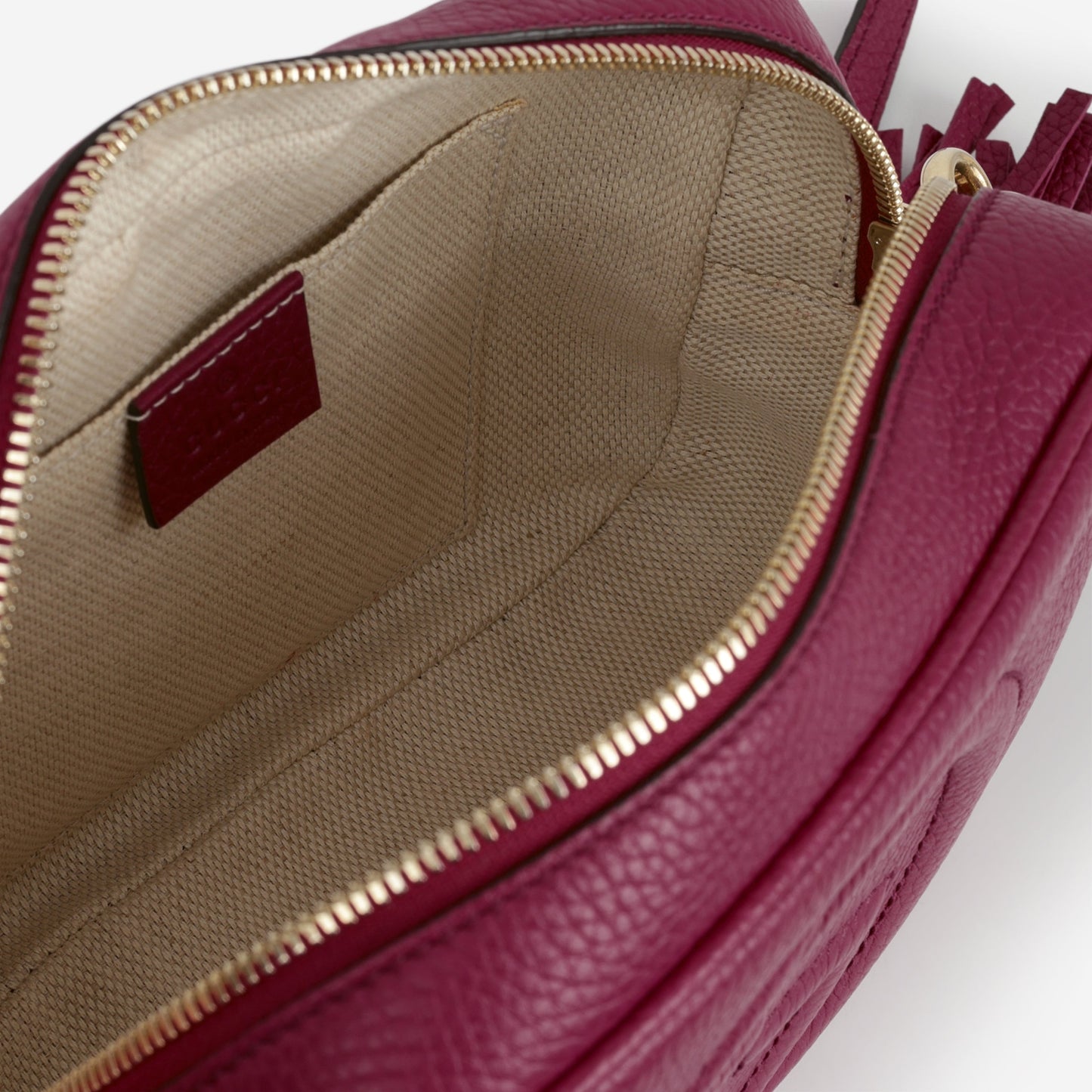 Gucci Soho Disco Crossbody - Magenta Taurillon | Gold Hardware