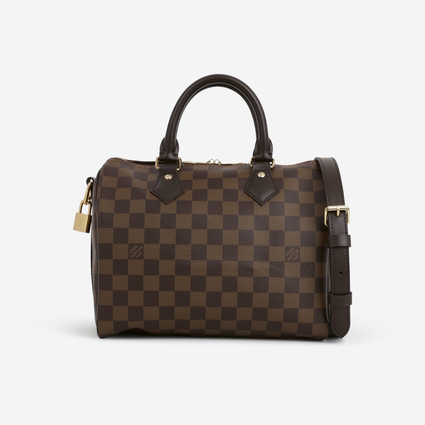 Louis Vuitton Speedy 25 Bandoulière - Damier Ebene | Gold Hardware