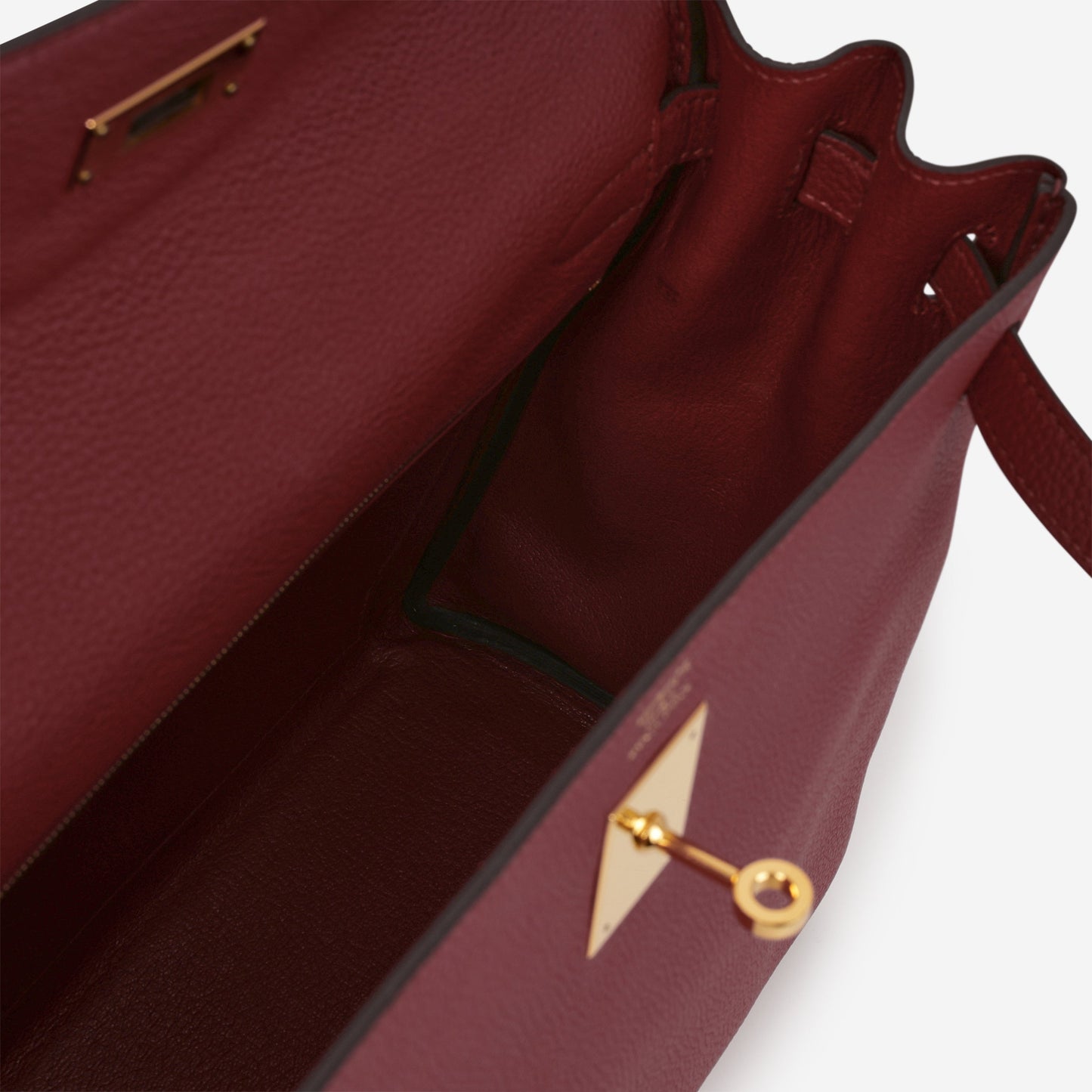Hermès Kelly 32 - Rouge Grenat Togo | Gold Hardware